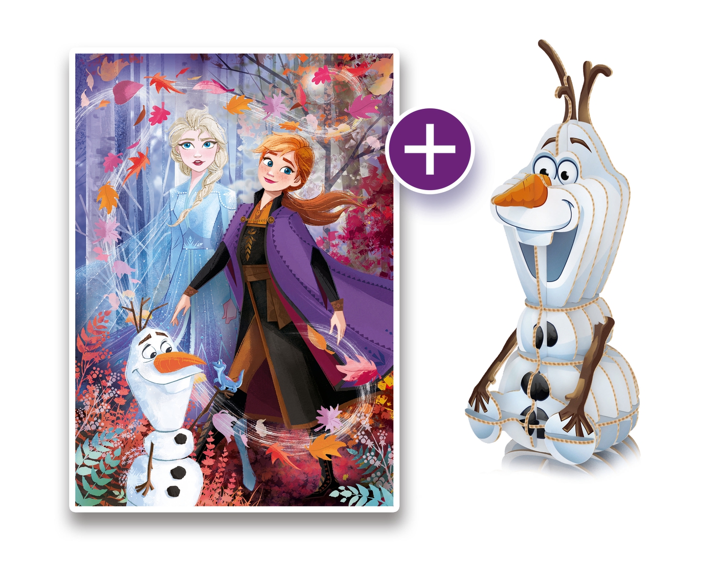 Disney Frozen 2 104 stukjes Puzzle 104 + 3D Model Clementoni