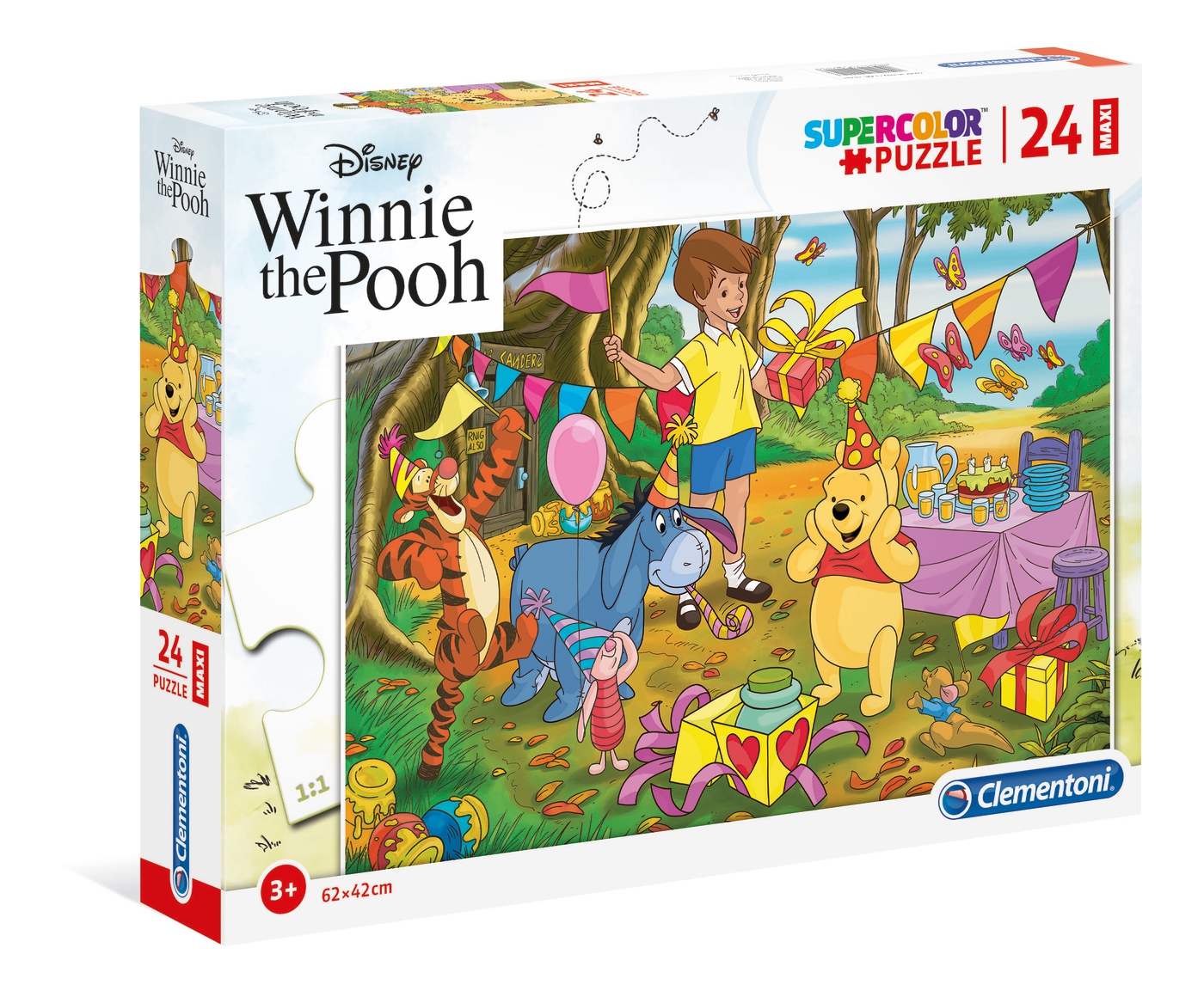 shortly Survival Angry Disney Winnie the Pooh - 24 stukjes - Supercolor Puzzle - Clementoni