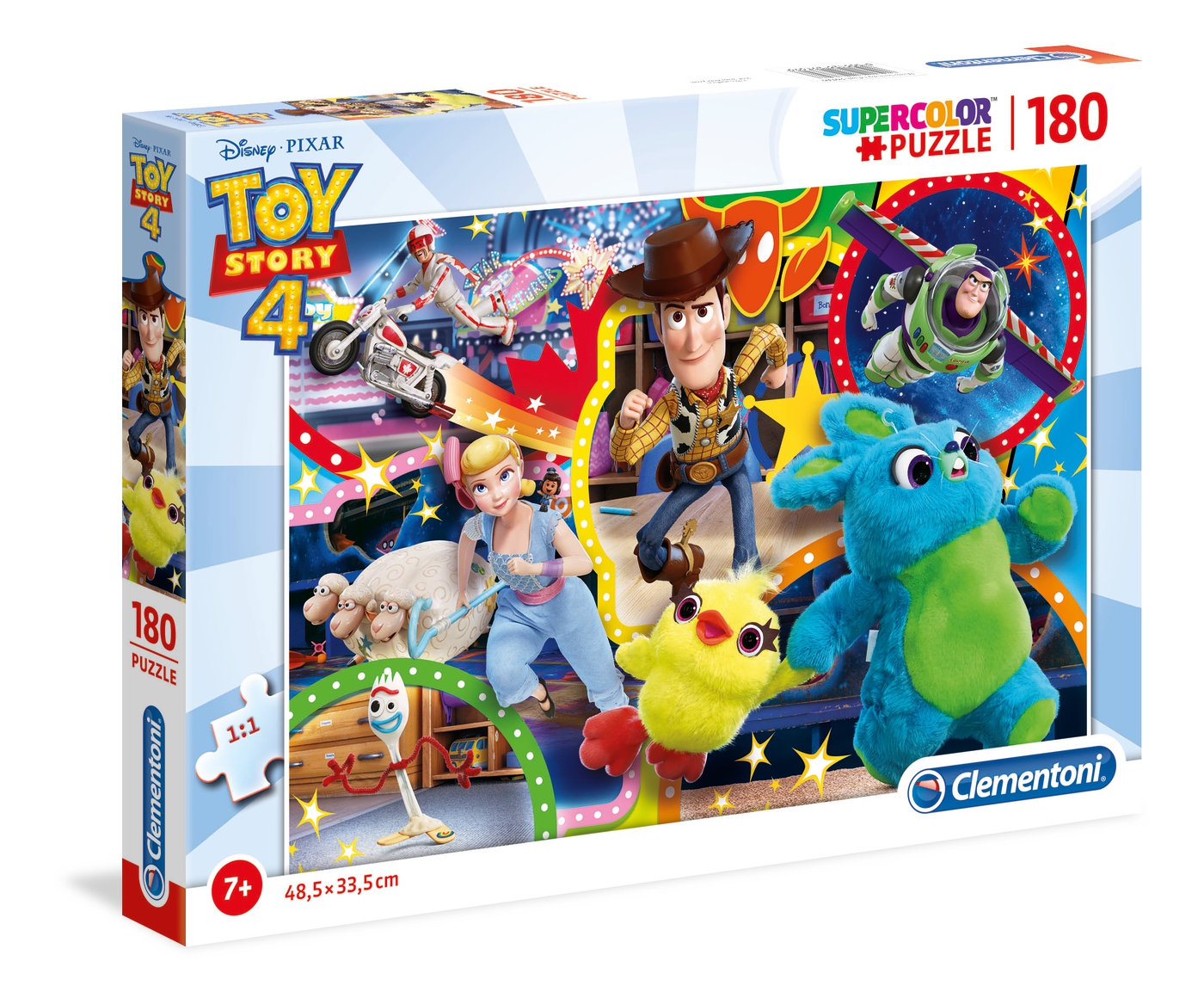 Abstractie handelaar Zes Disney Toy Story 4 - 180 stukjes - Supercolor Puzzle - Clementoni