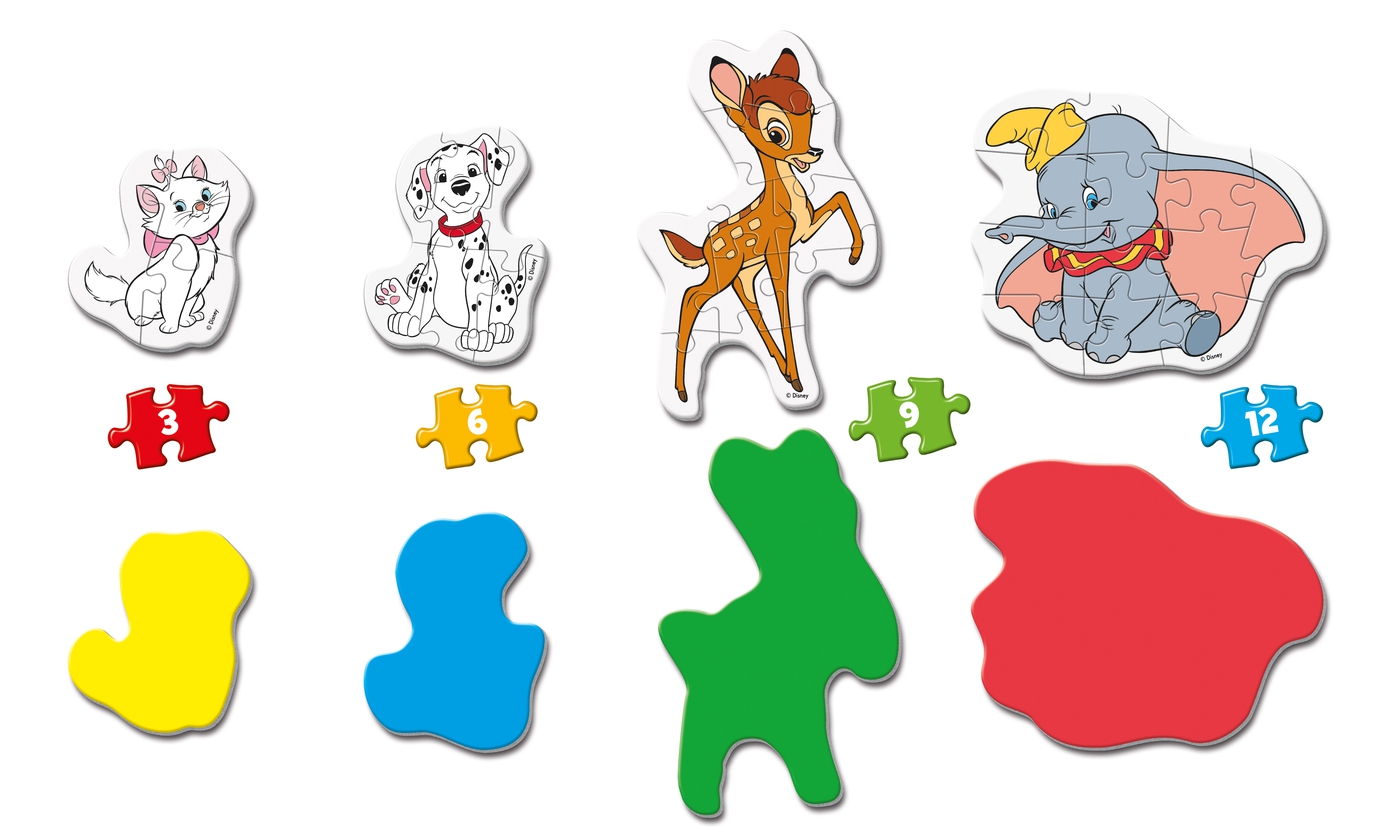 Disney Classic Characters 3 6 9 12 Teile My First Puzzle Clementoni