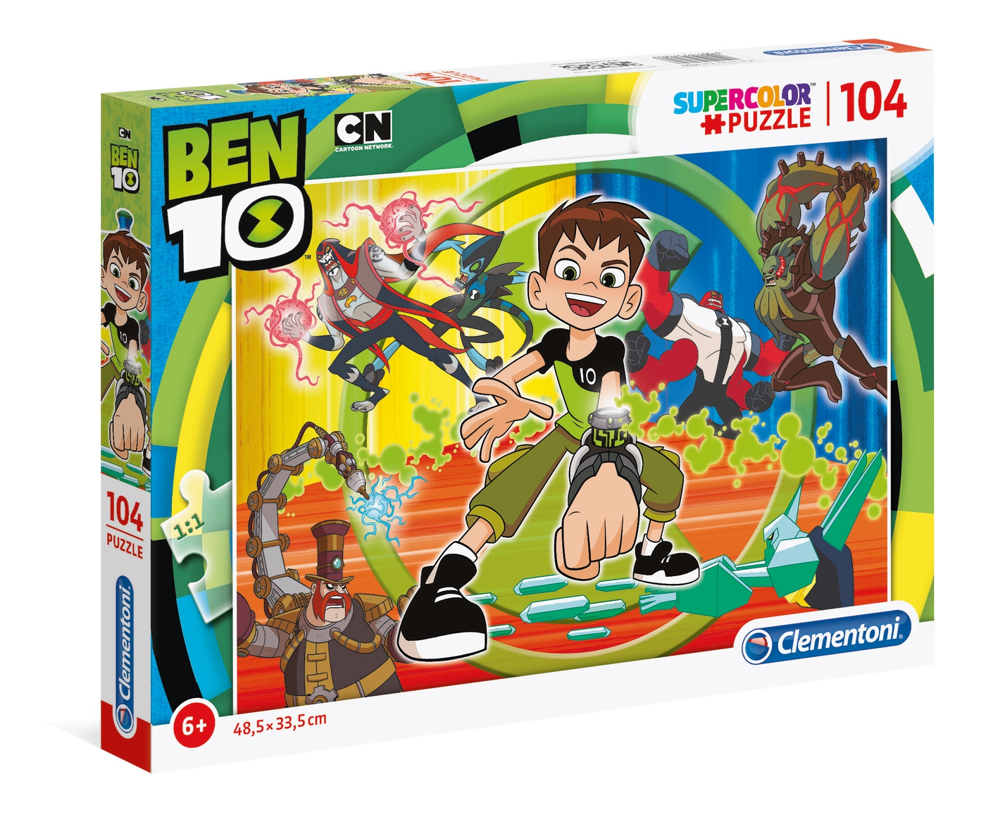 Ben Ten 104 Teile Supercolor Puzzle Clementoni