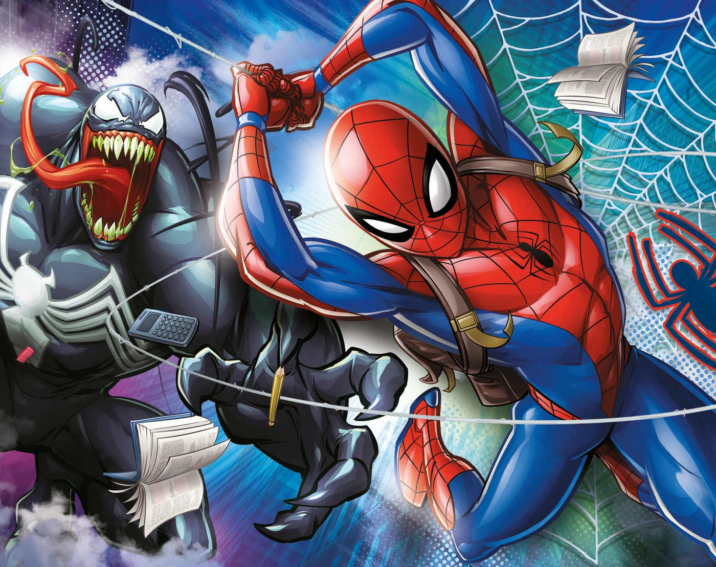 Marvel Spider-Man - 20+60+100+180 pcs - Supercolor Puzzle - Clementoni