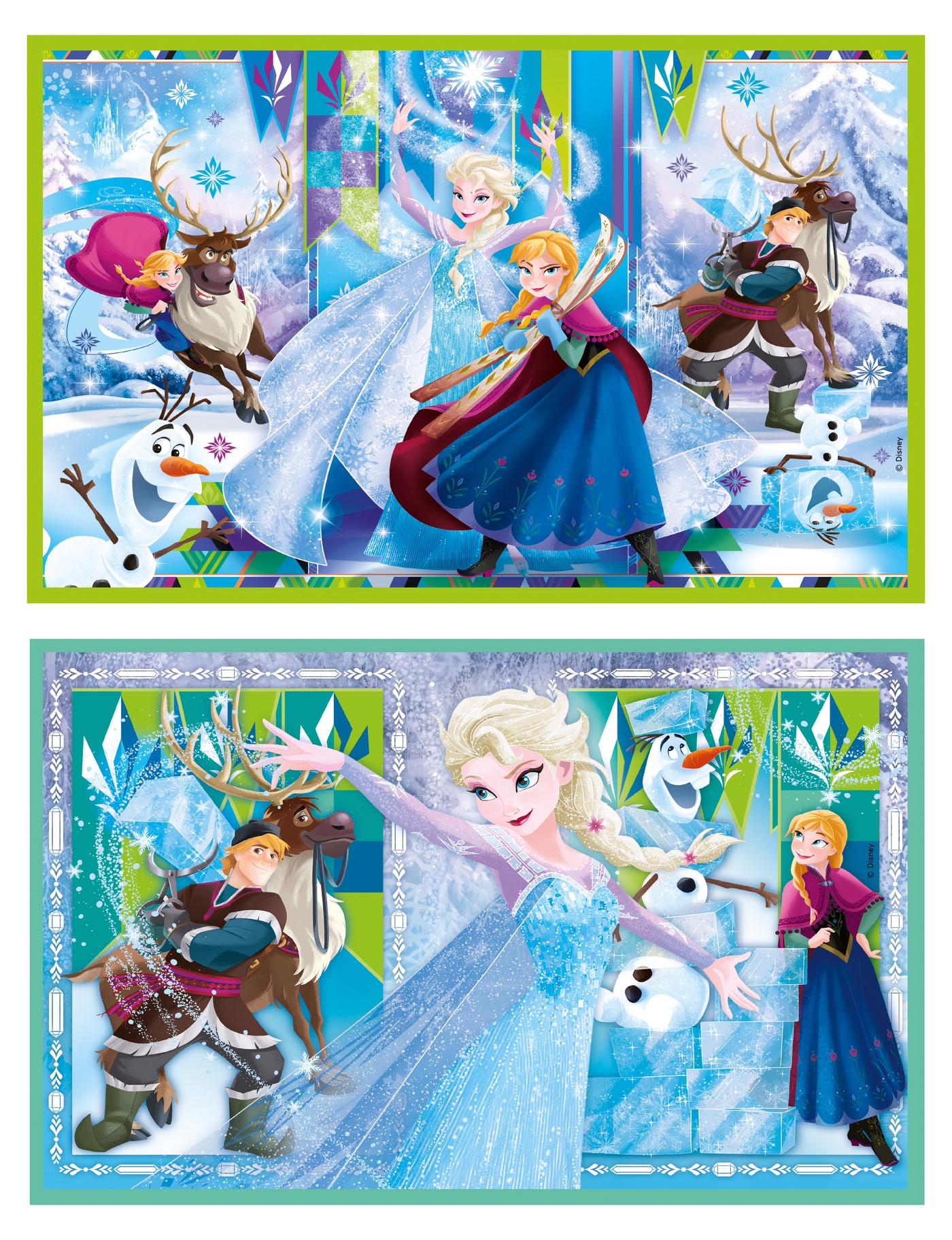 Disney Frozen 2x20+2x60 pcs Supercolor Puzzle Clementoni