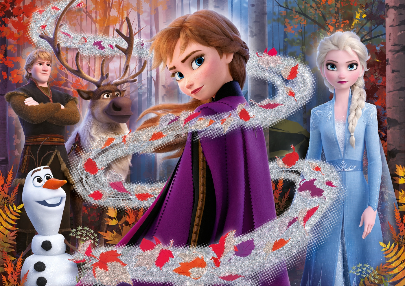 Puzzle /á paillettes 27248.8 104 Pi/èces La Reine des Neiges Clementoni