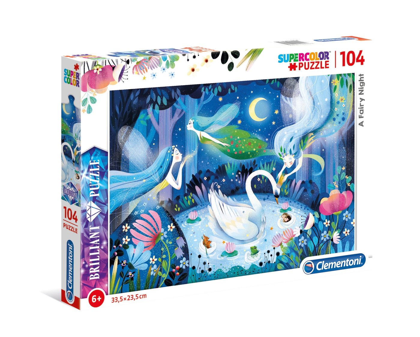 A Fairy Night 104 pcs Brilliant Puzzle Clementoni