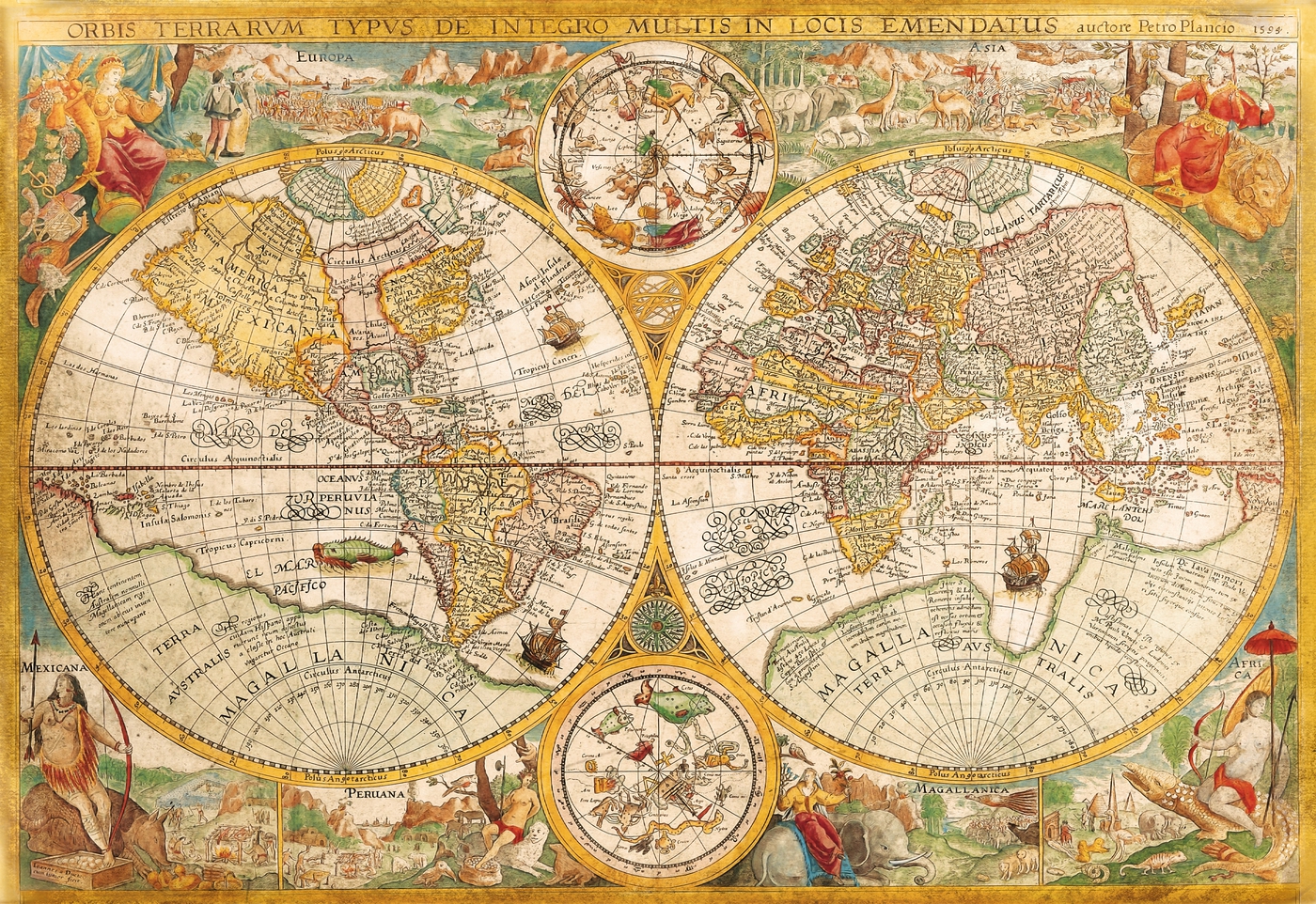 Ancient map - 2000 pcs - High Quality Collection - Clementoni
