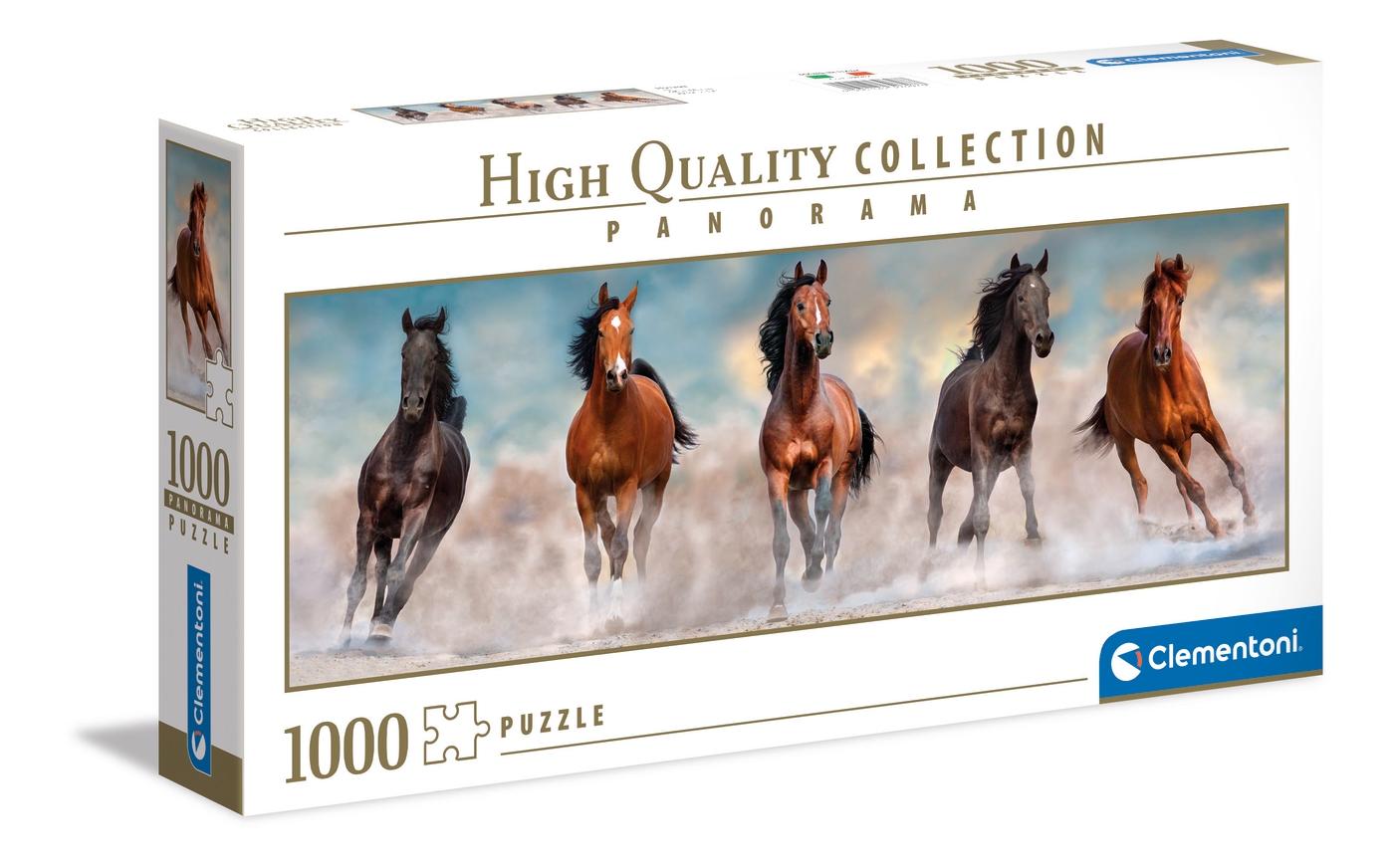 Clementoni 39168 Running Horses High Quality Collection Puzzle 1000 Pezzi 