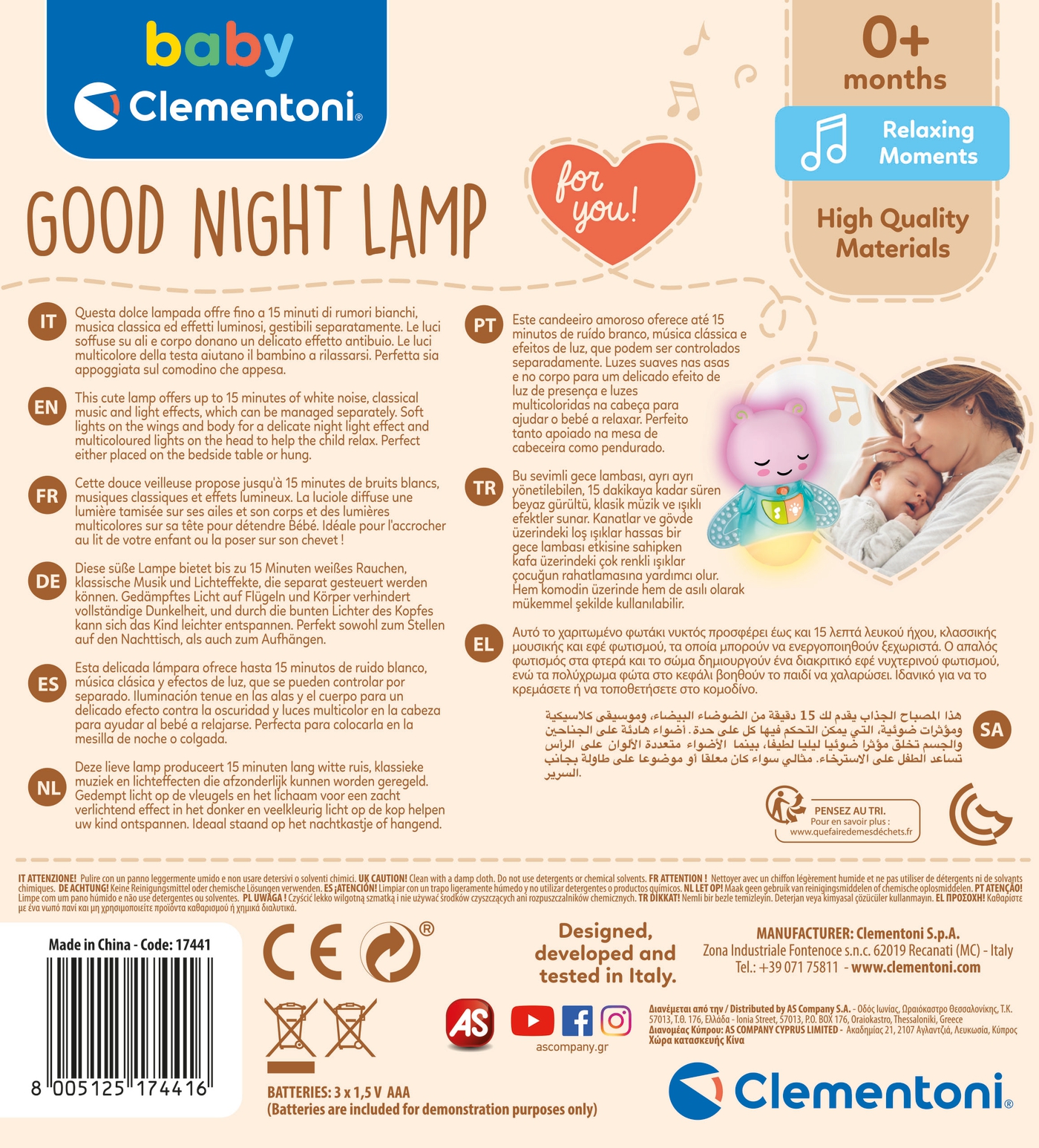 Lampara Nocturna Clementoni