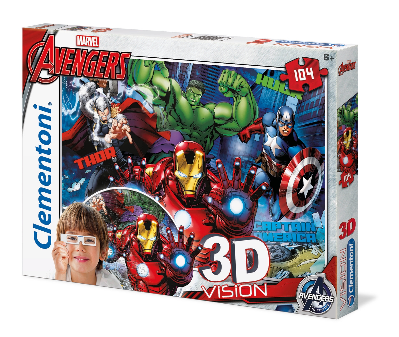 Marvel Avengers-puzzle clementoni 25718-104 piezas PCs. 