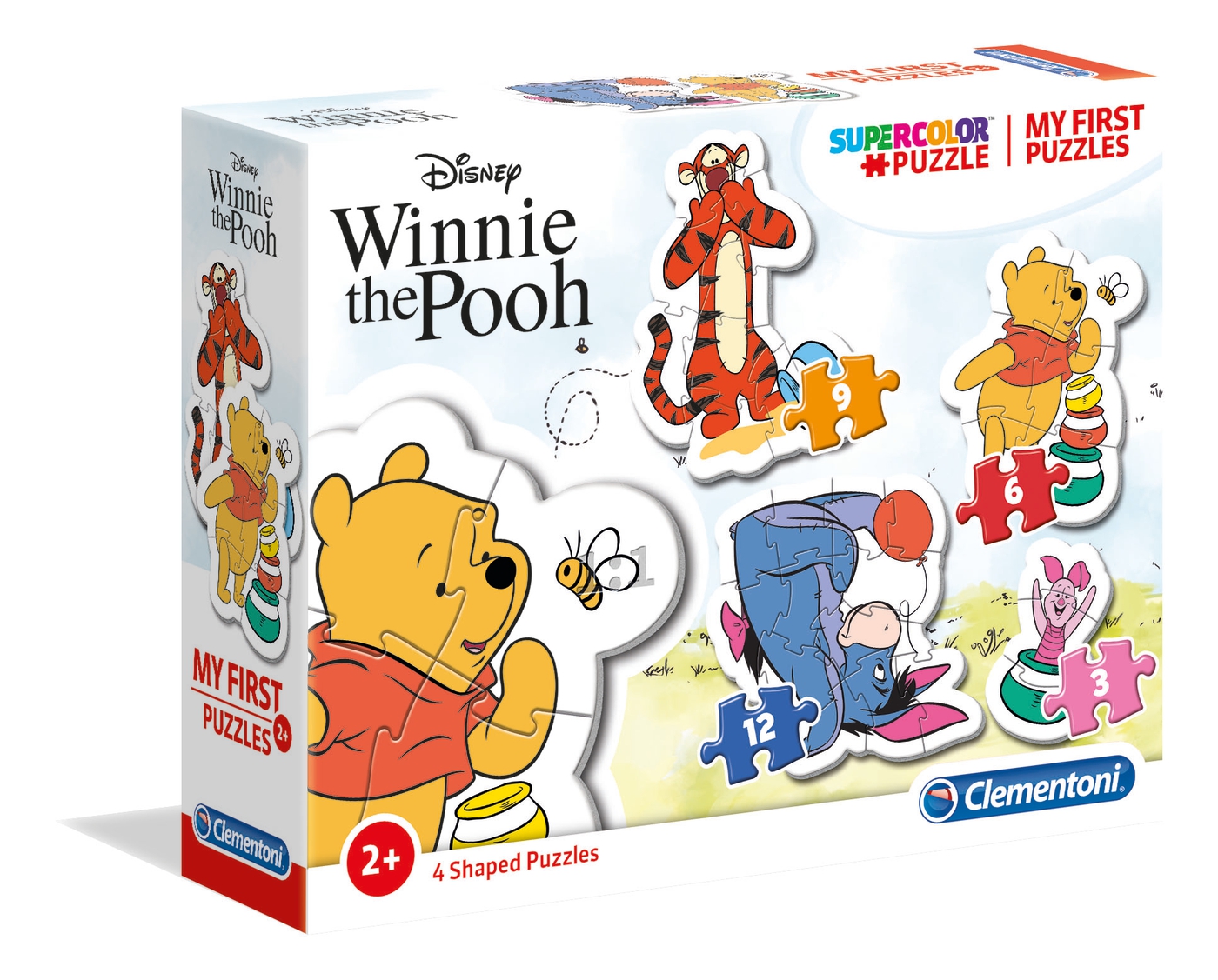 Disney Winnie The Pooh 3+6+9+12 piezas My First Puzzle Clementoni