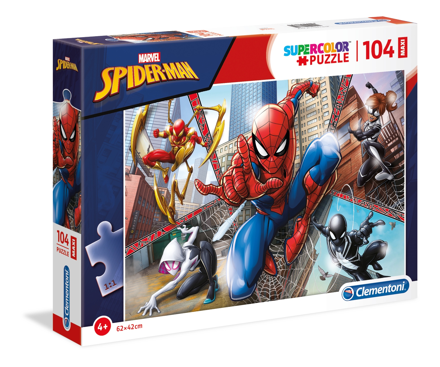 Clementoni Puzzle Supercolor Collection Spider Man 104 pièces 27118 