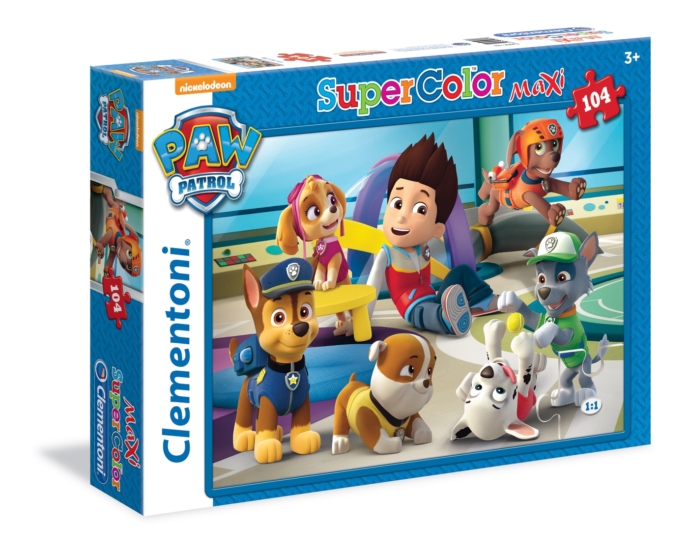 Paw Patrol - 104 piezas - Supercolor Puzzle - Clementoni