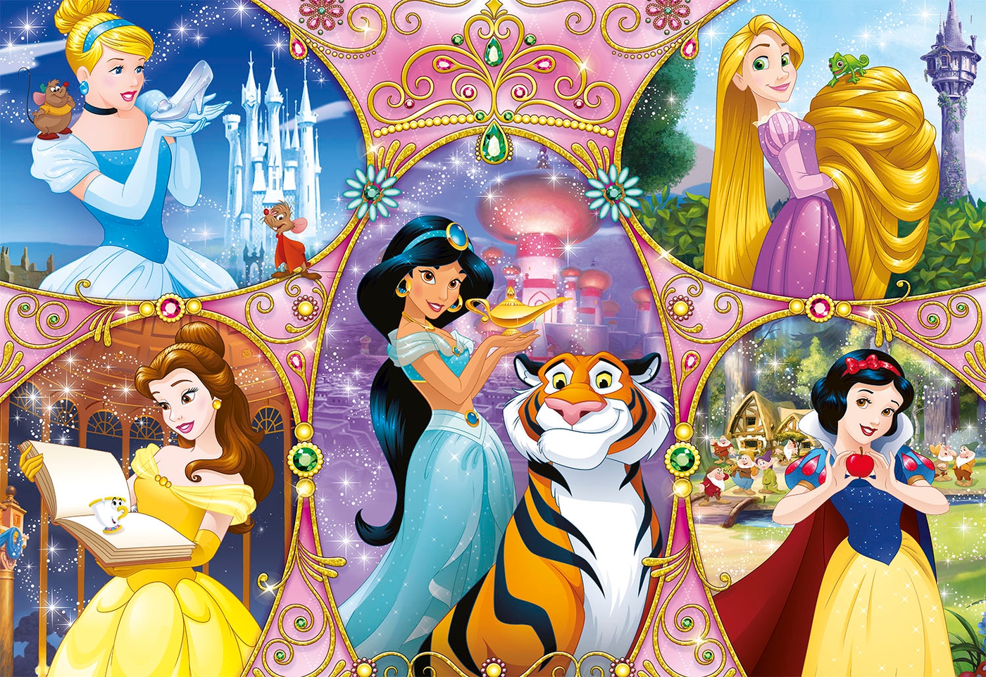 Disney Princess 40 Piezas Supercolor Puzzle Clementoni