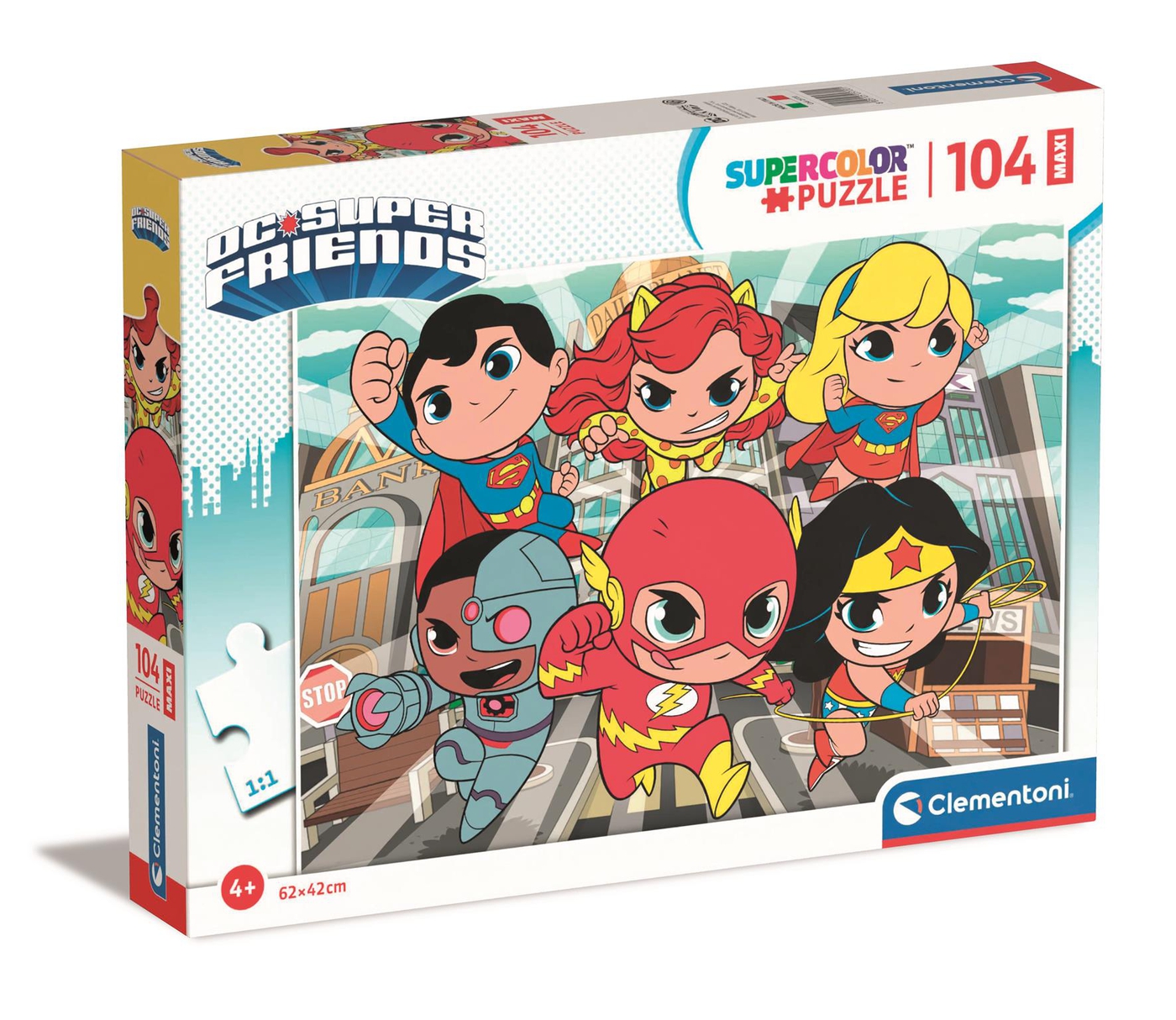 Dc Comics Super Friends - 104 piezas - Supercolor Puzzle - Clementoni
