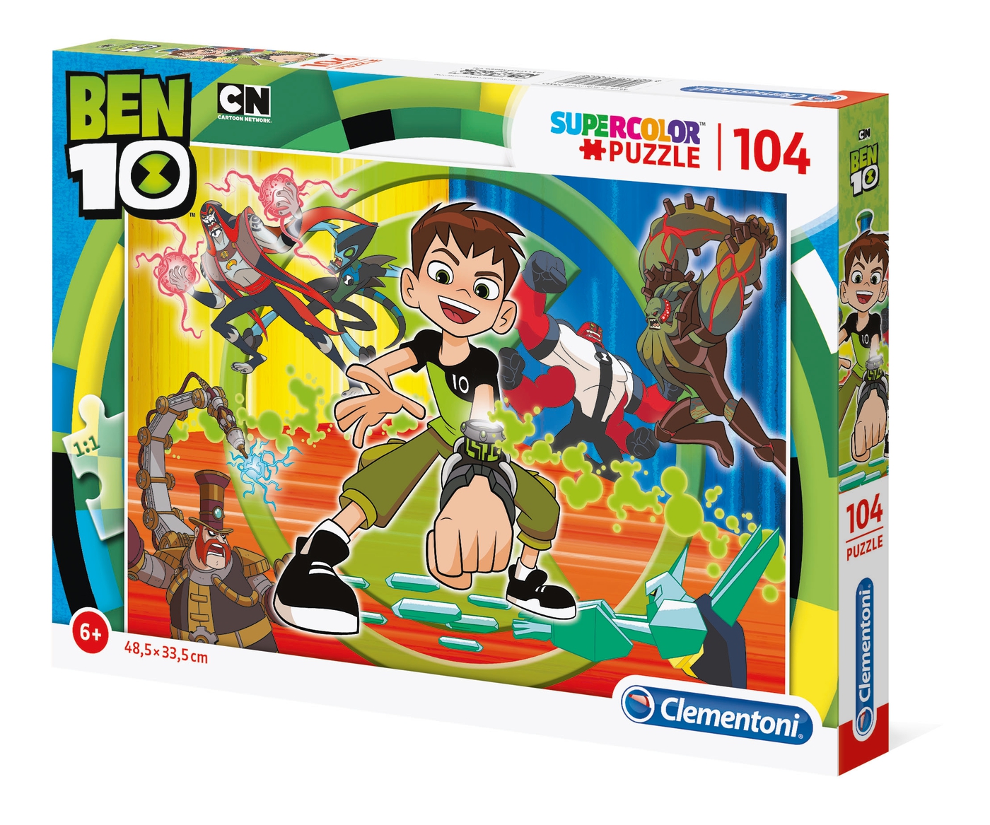 Puzzle 6 Años Puzzle Sonic 104 Piezas (37.9x26.9 Cm) - Clementoni ...
