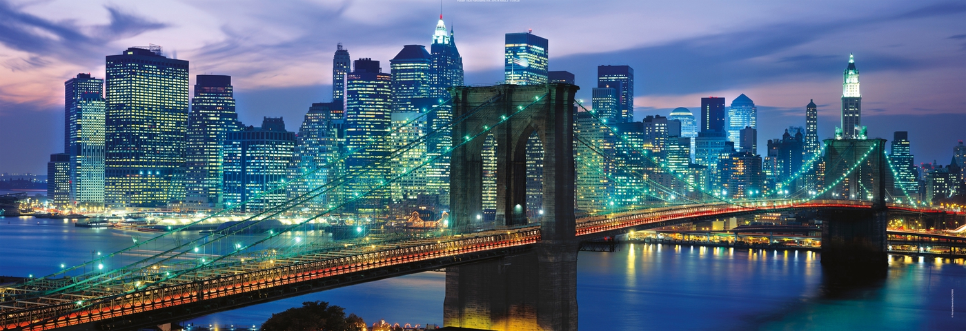 Puzzle 1000 pezzi Eurographics New York City Brooklyn Bridge 
