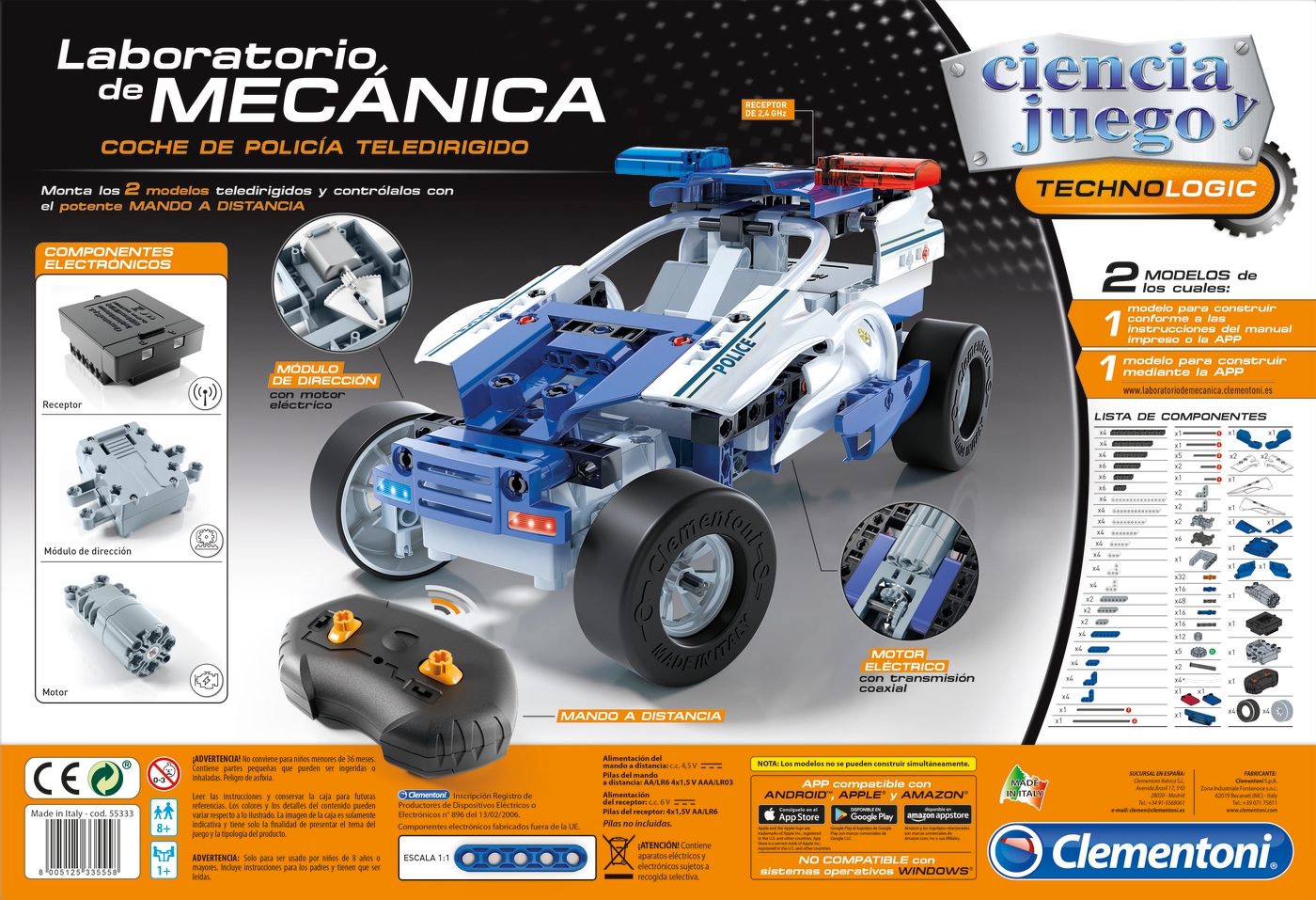 coche teledirigido policia