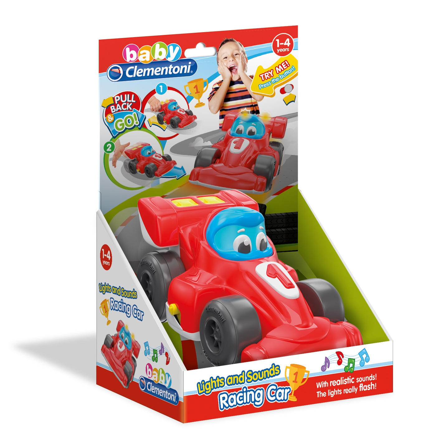Lights and Sound Racing Car - Clementoni