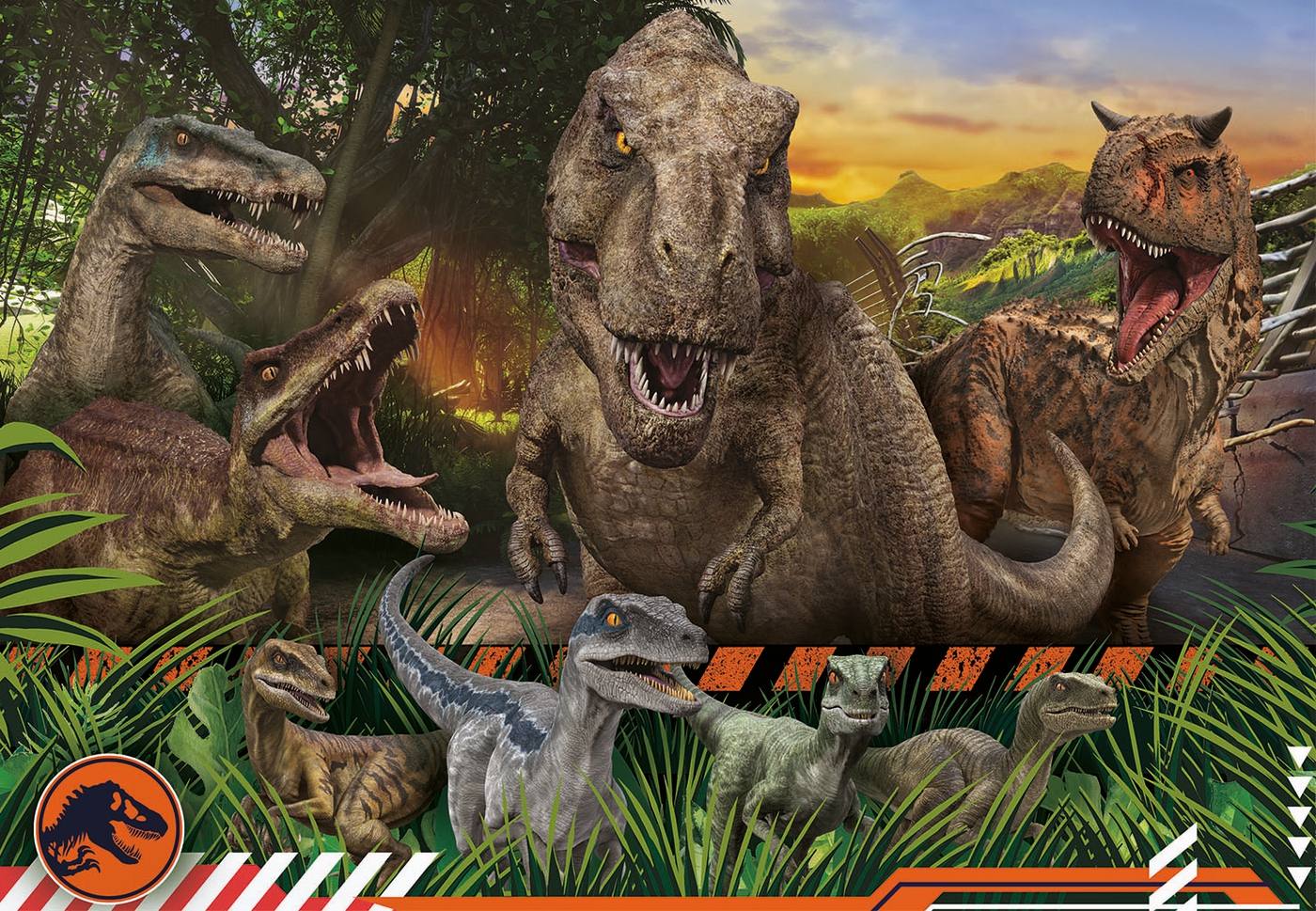Jurassic World Camp Cretaceous - 104 pcs - Supercolor Puzzle - Clementoni