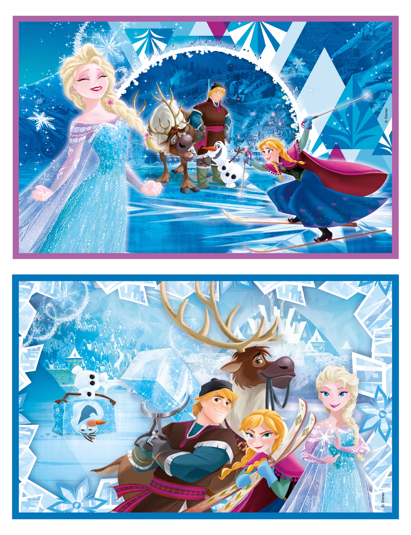Disney Frozen - 2x20+2x60 pièces - Supercolor Puzzle - Clementoni