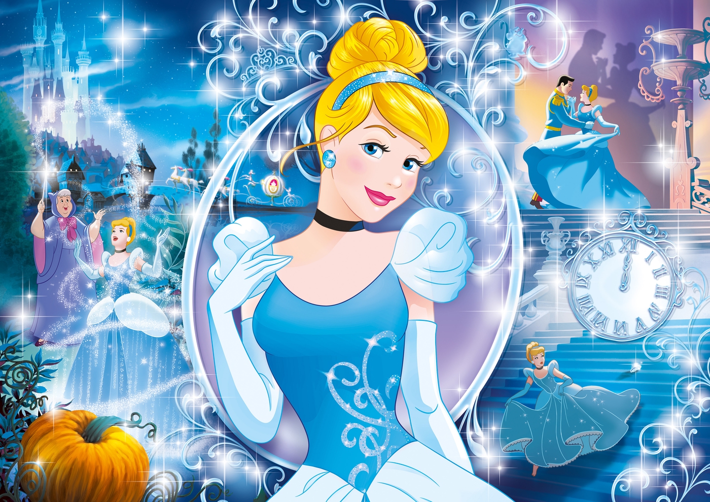 Disney Princess Cendrillon 104 Pcs Brilliant Puzzle Clementoni