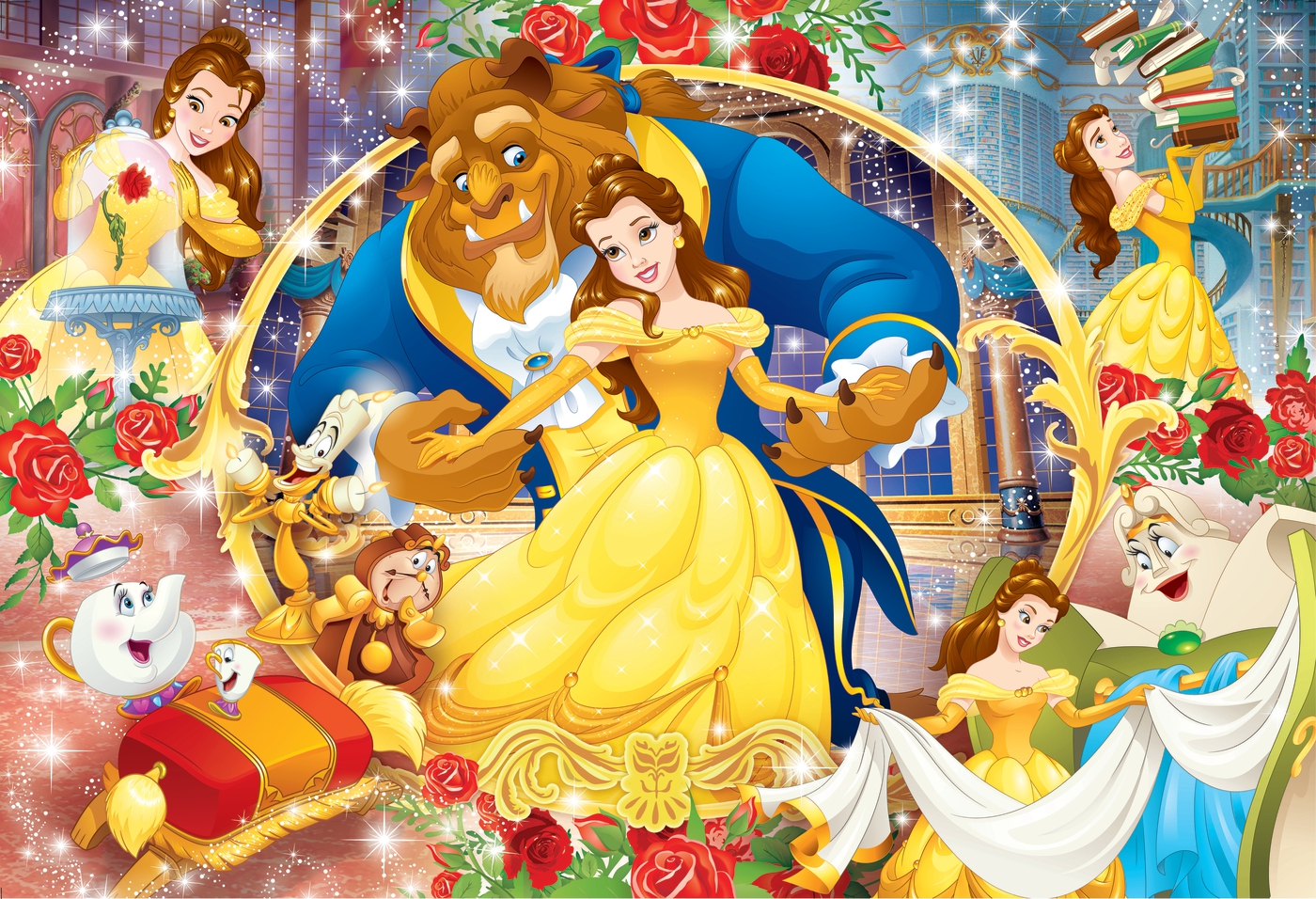 Disney Princess Beauty and The Beast 104 pièces Supercolor Puzzle