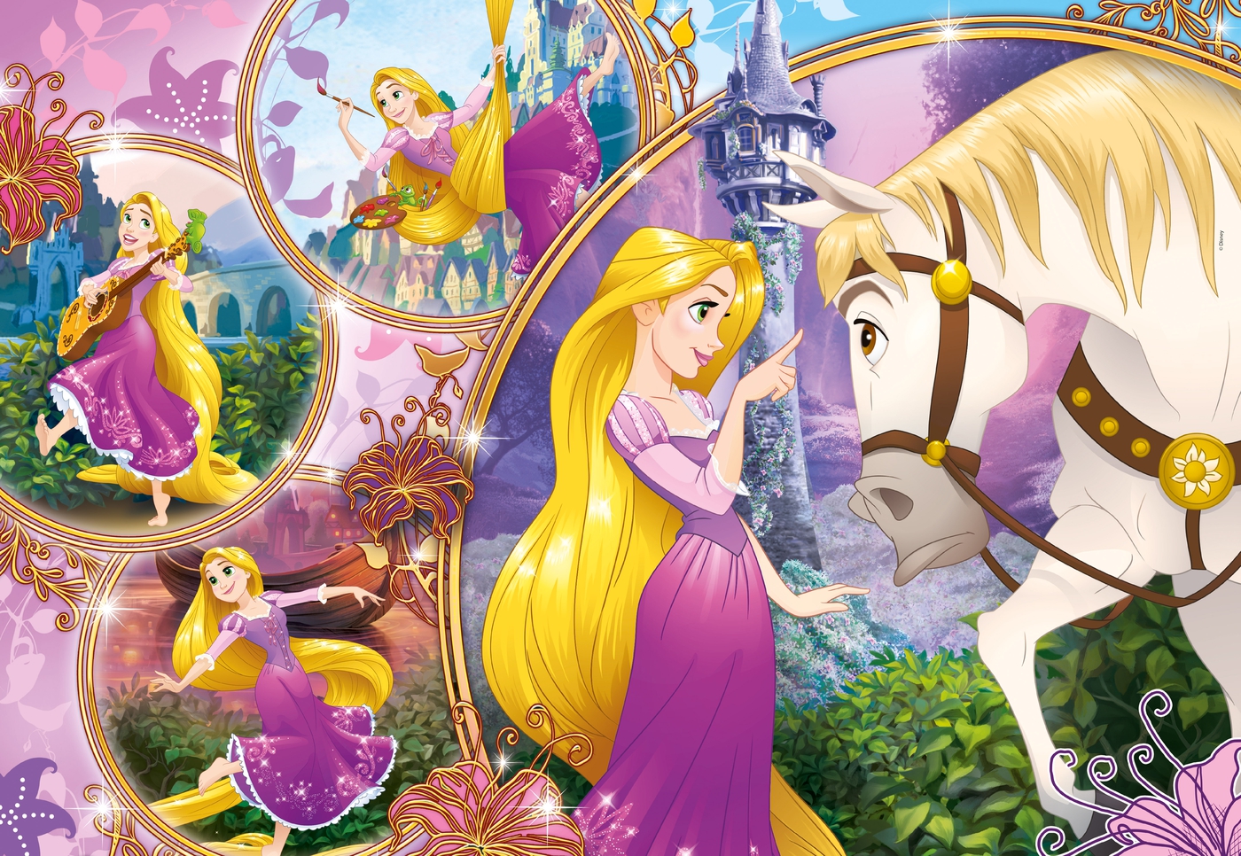 disney princess rapunzel 250 pcs supercolor clementoni disney princess rapunzel 250 pcs