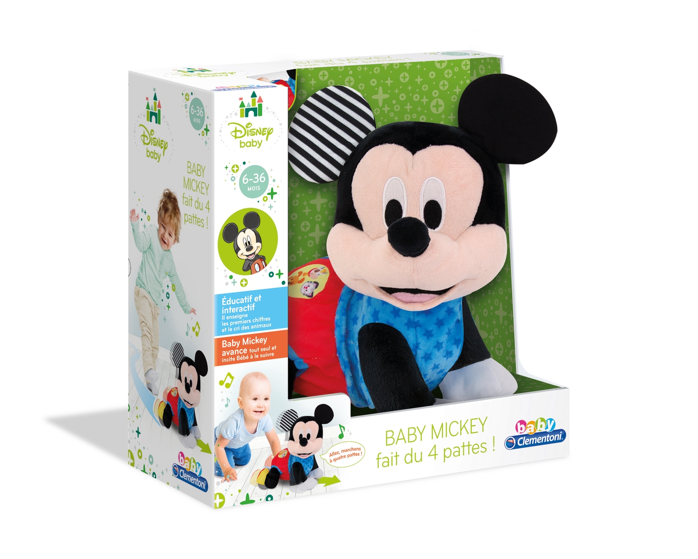 Baby Mickey Fait Du 4 Pattes Clementoni