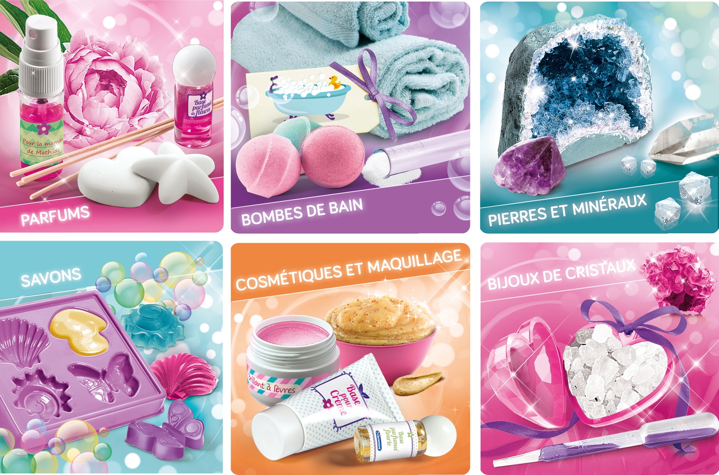 Clementoni coffret cosmetique et cristaux Clearance