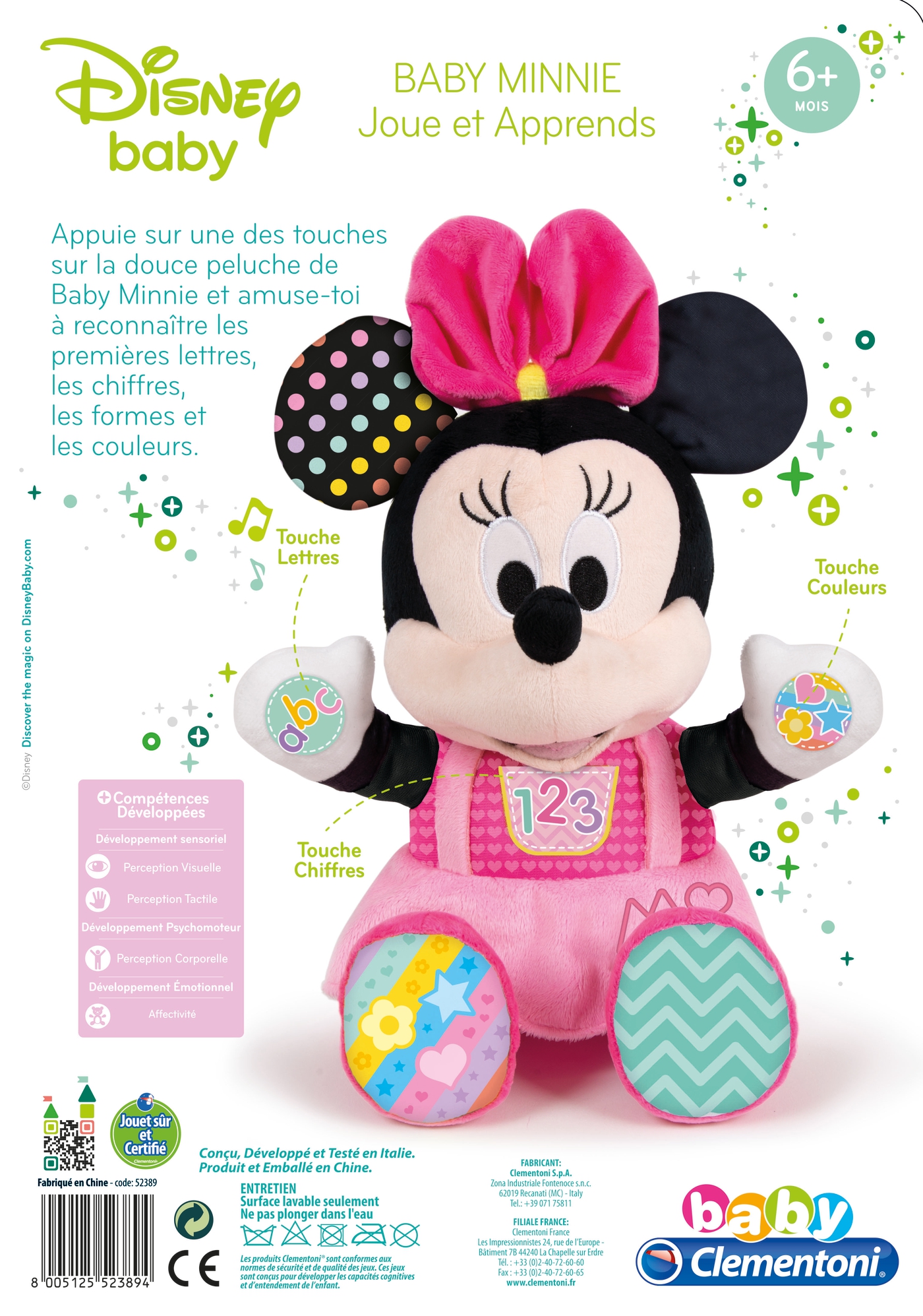 Peluche D Activites Baby Minnie Clementoni Peluche D Activites Baby Minnie Clementoni