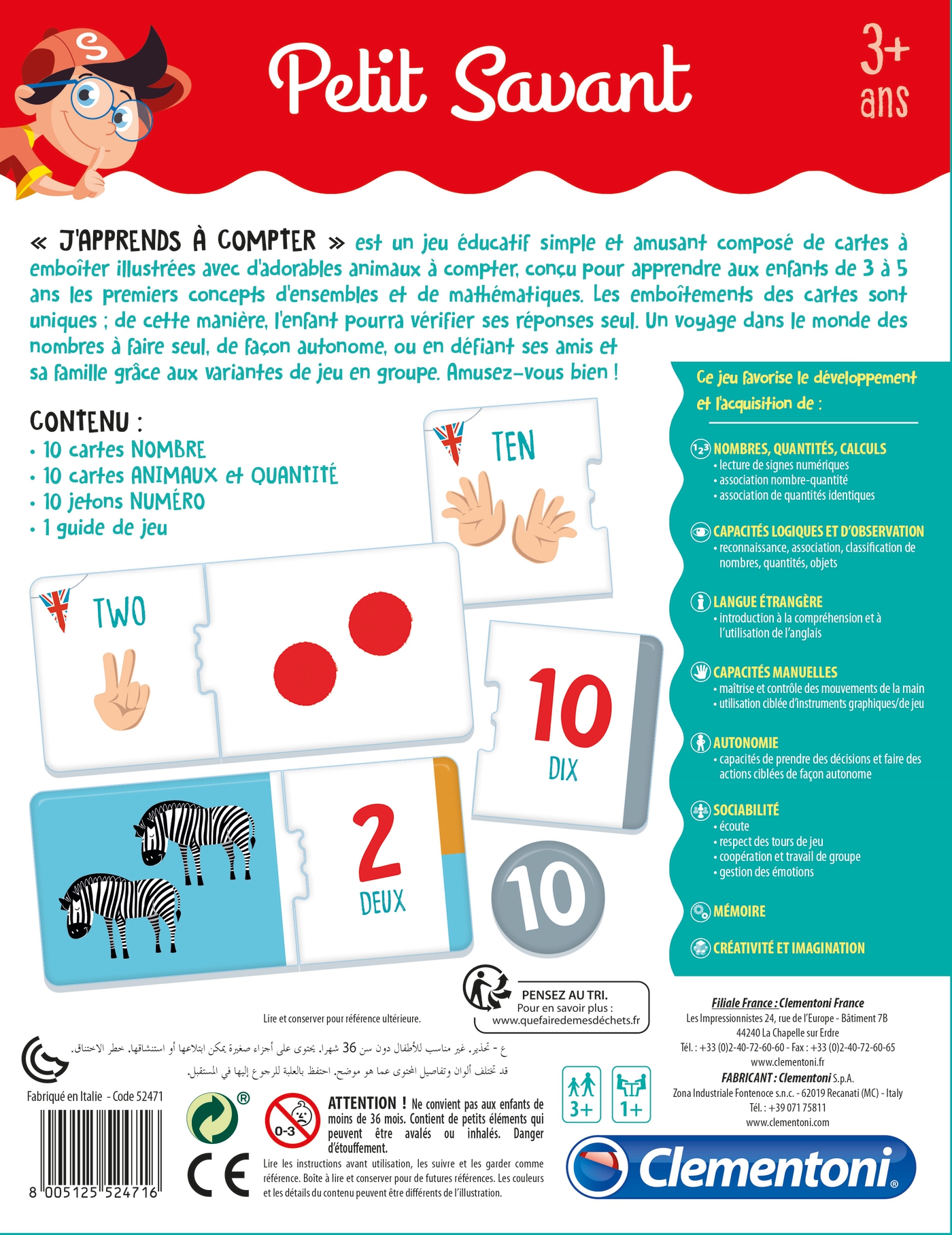 J Apprends A Compter Clementoni