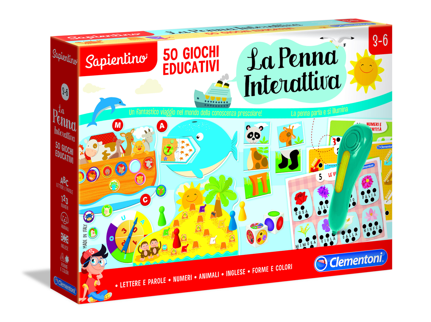 La Penna Interattiva 50 Giochi Educativi Clementoni La Penna Interattiva 50 Giochi Educativi Clementoni