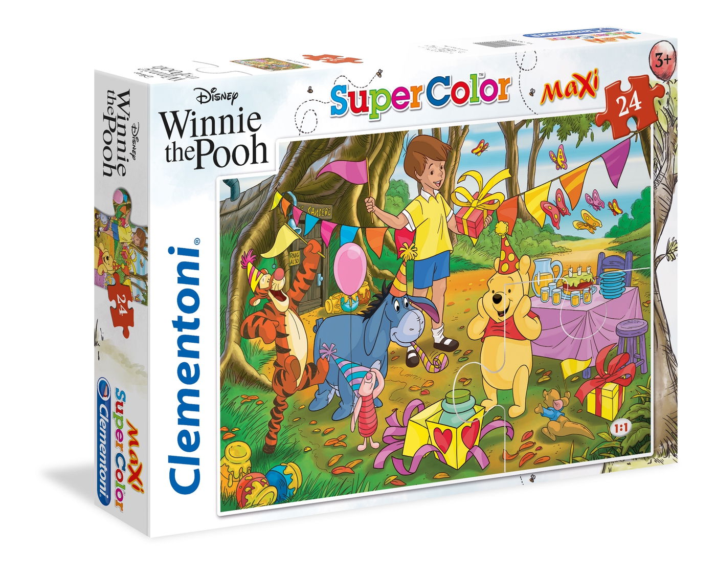 Disney Winnie the Pooh 24 pezzi Supercolor Puzzle Clementoni
