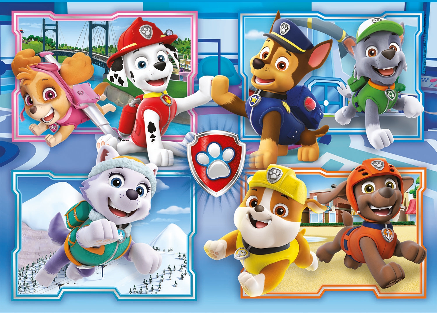 Paw Patrol 2x60 stukjes Supercolor Puzzle Clementoni