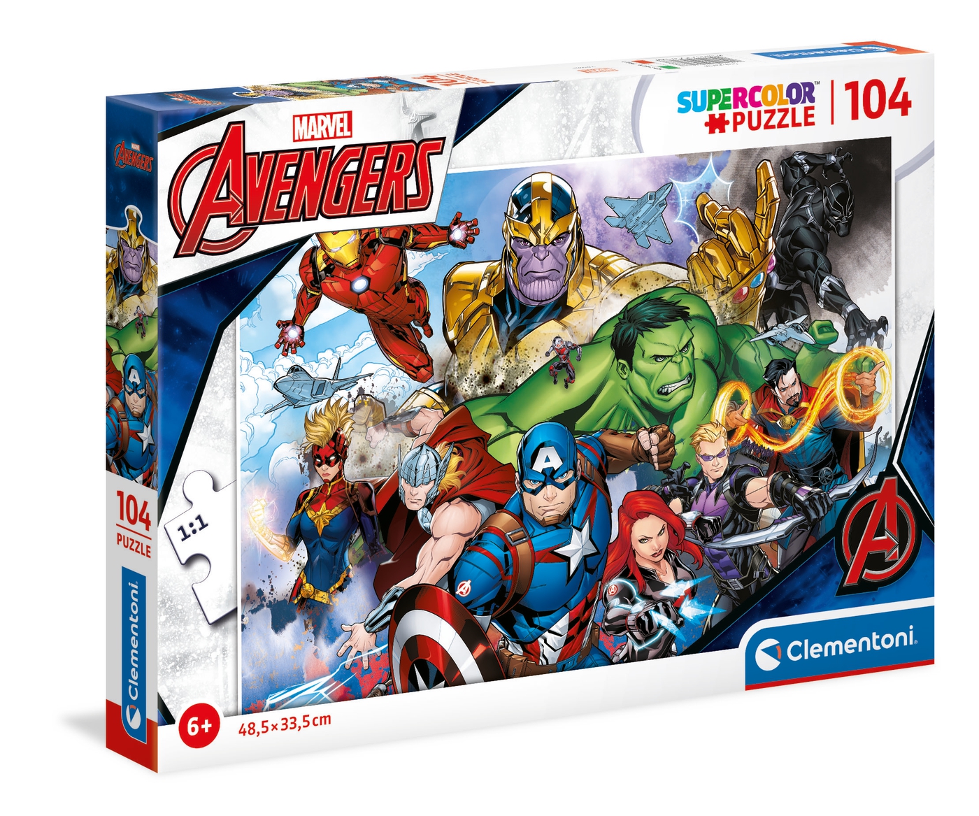 Marvel Avengers 104 stukjes Supercolor Puzzle Clementoni