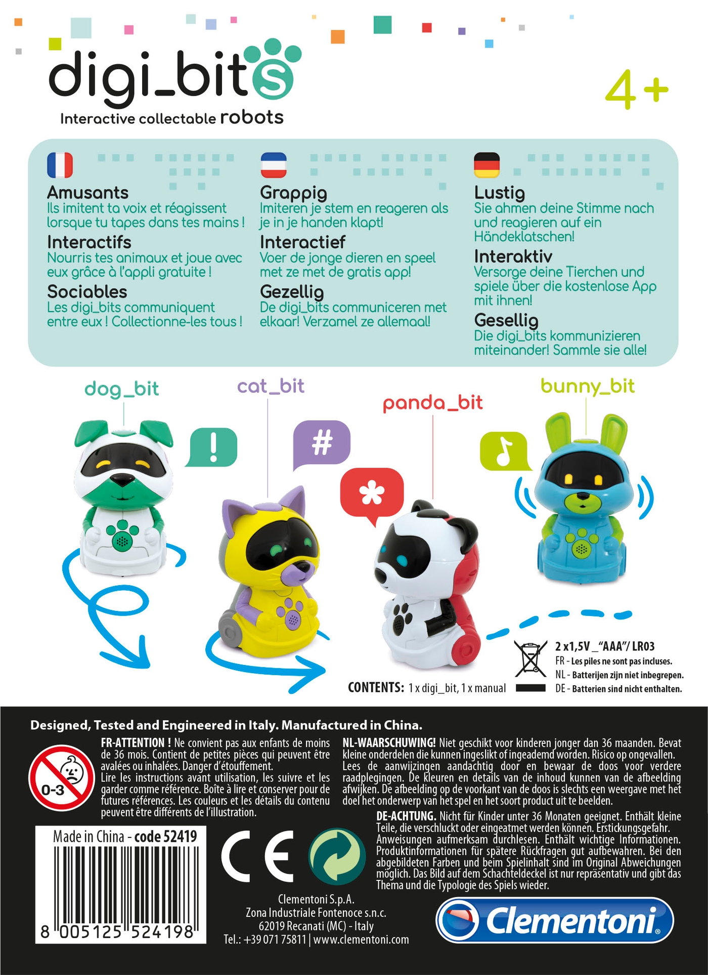 panda bit clementoni