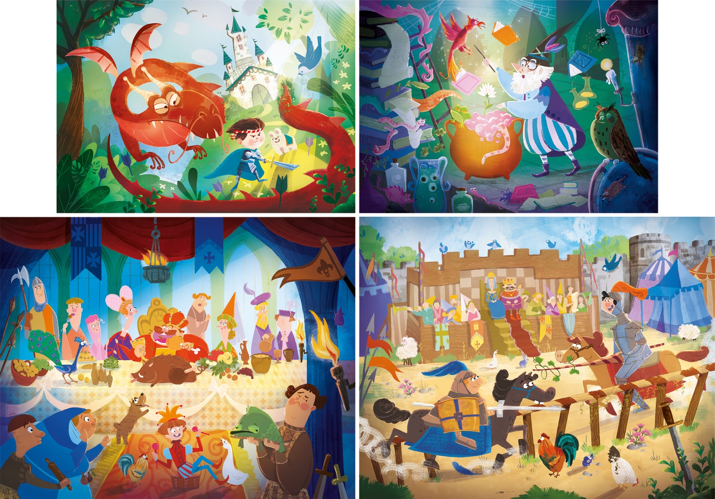 Once upon a time... - 20+60+100+180 pcs - Supercolor Puzzle - Clementoni