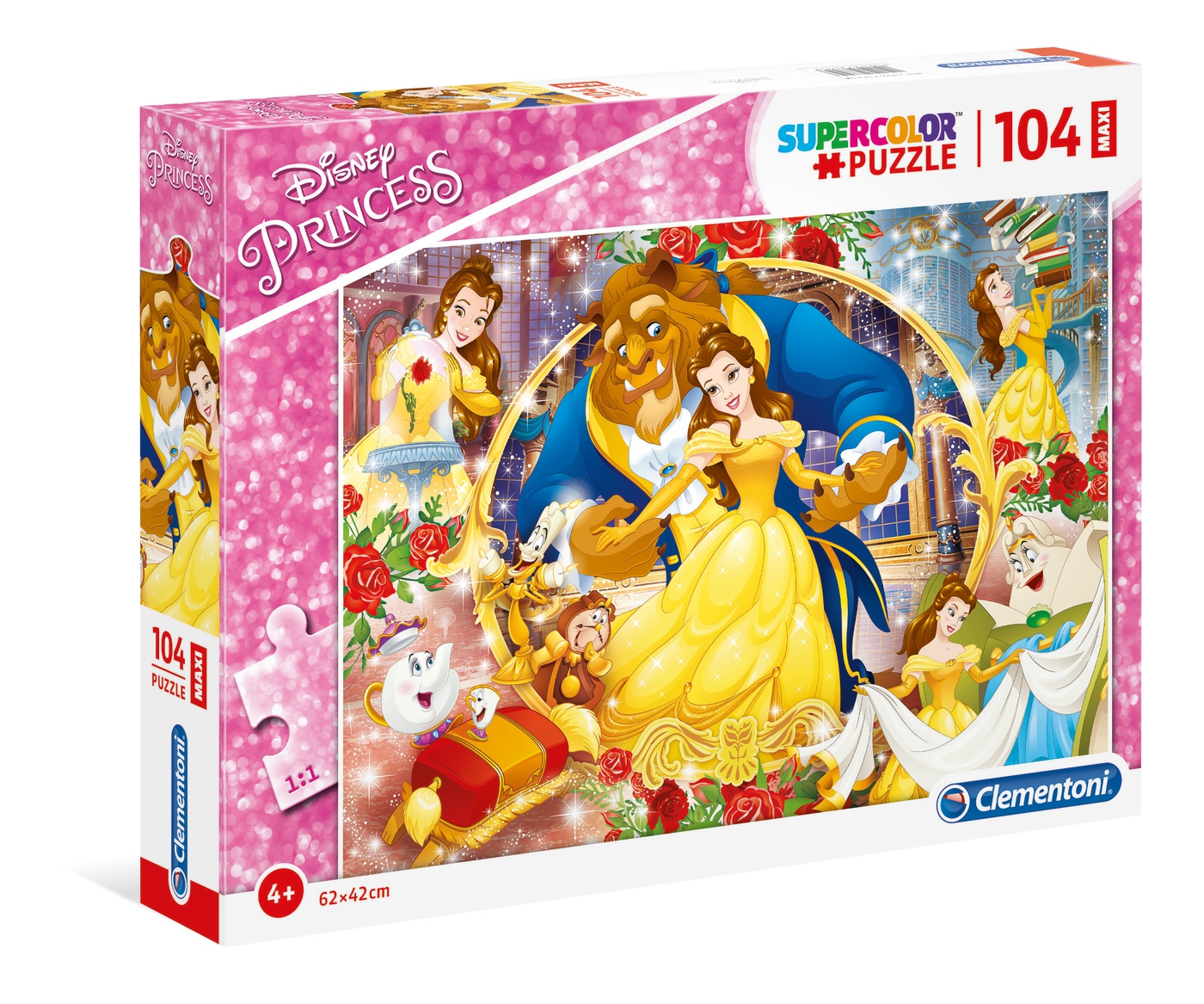 Disney Princess Beauty And The Beast 104 Pcs Supercolor Puzzle Clementoni