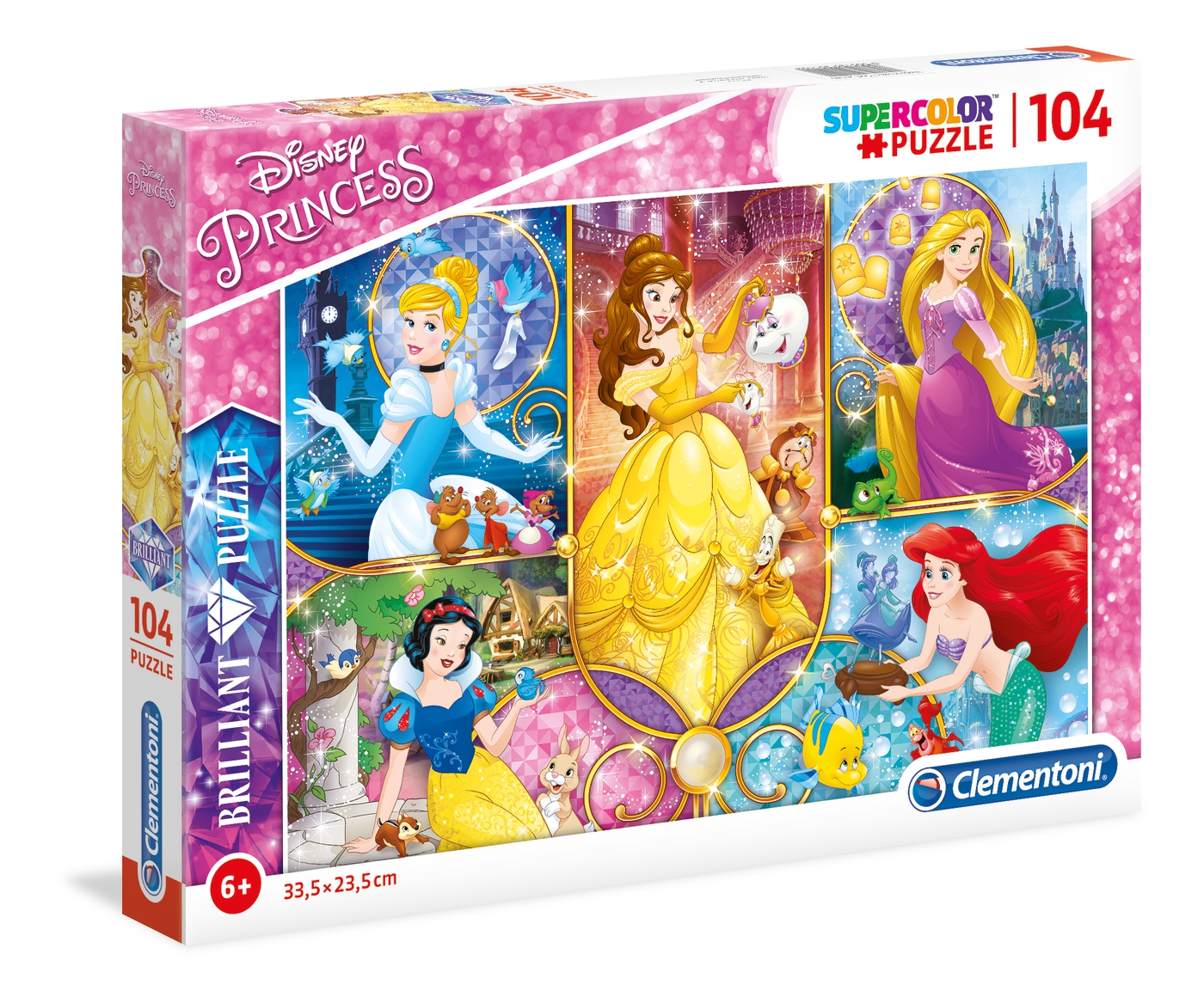 Disney Princess 104 el. Brilliant Puzzle Clementoni