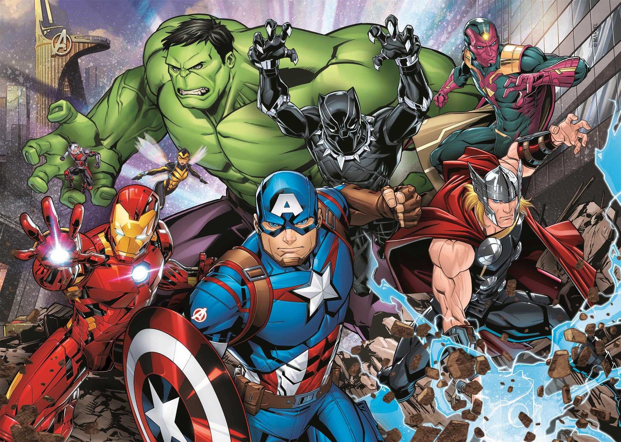Supercolor Puzzle-The Avengers-2 x 60 piéces Clementoni 21605