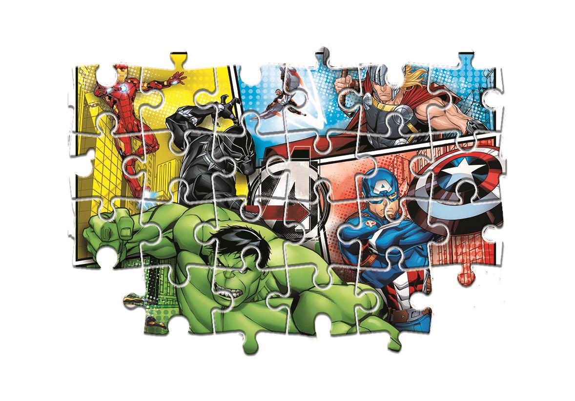 Supercolor Puzzle-The Avengers-2 x 60 piéces Clementoni 21605