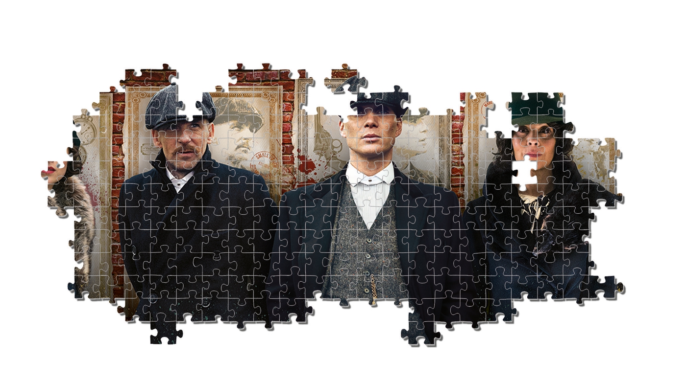 39567 Clementoni Peaky Blinders-Puzzle panorámico de 1000 Piezas Color 