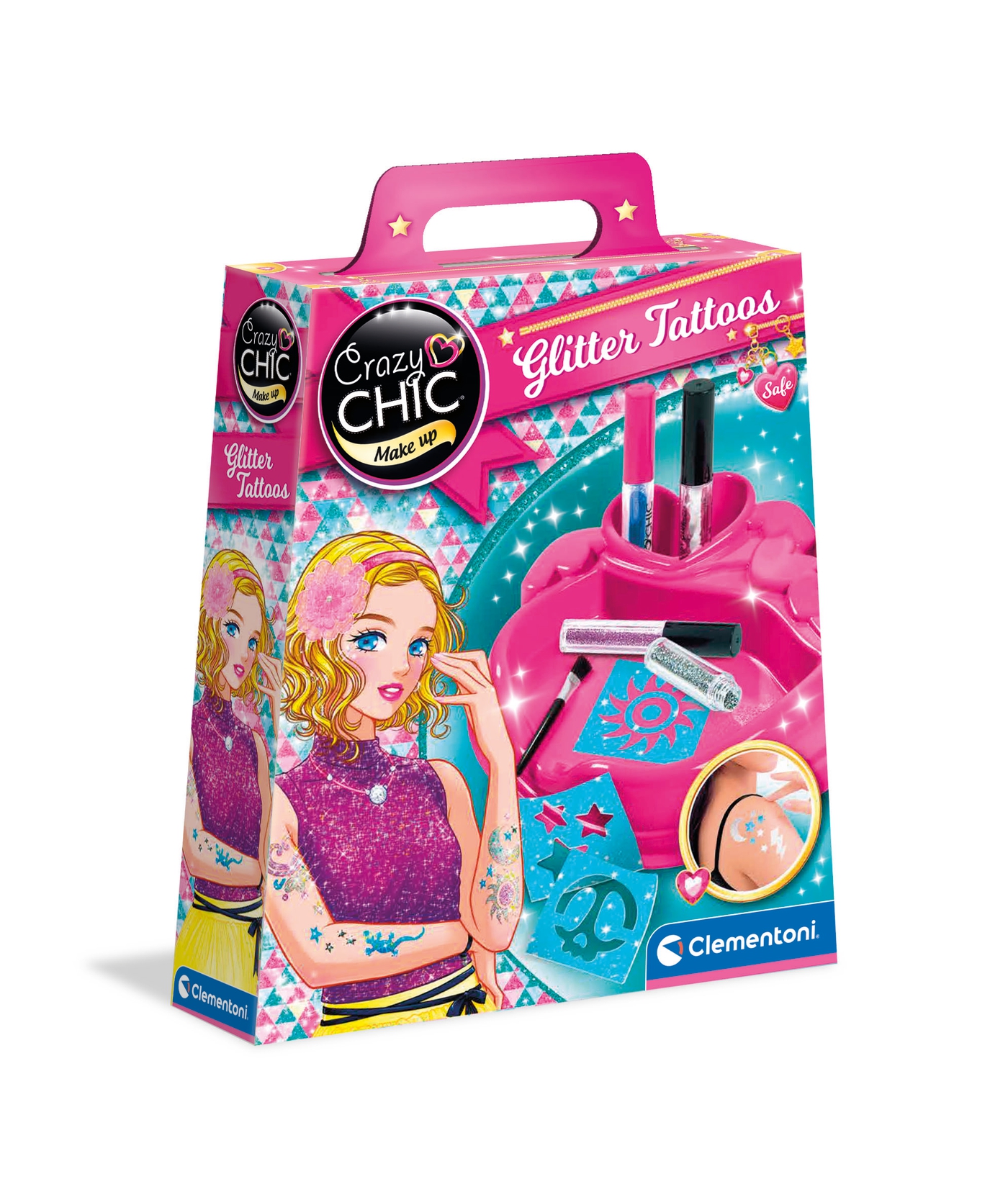 Crazy Chic Glitter Tattoos Clementoni