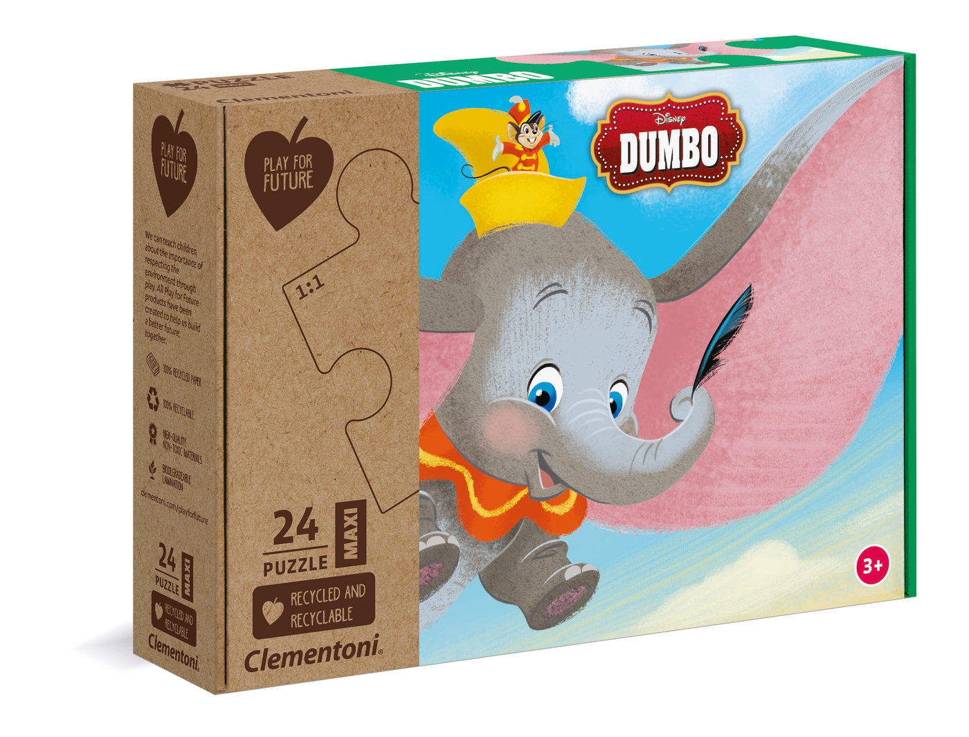 Dumbo 24 peças Play for Future Clementoni