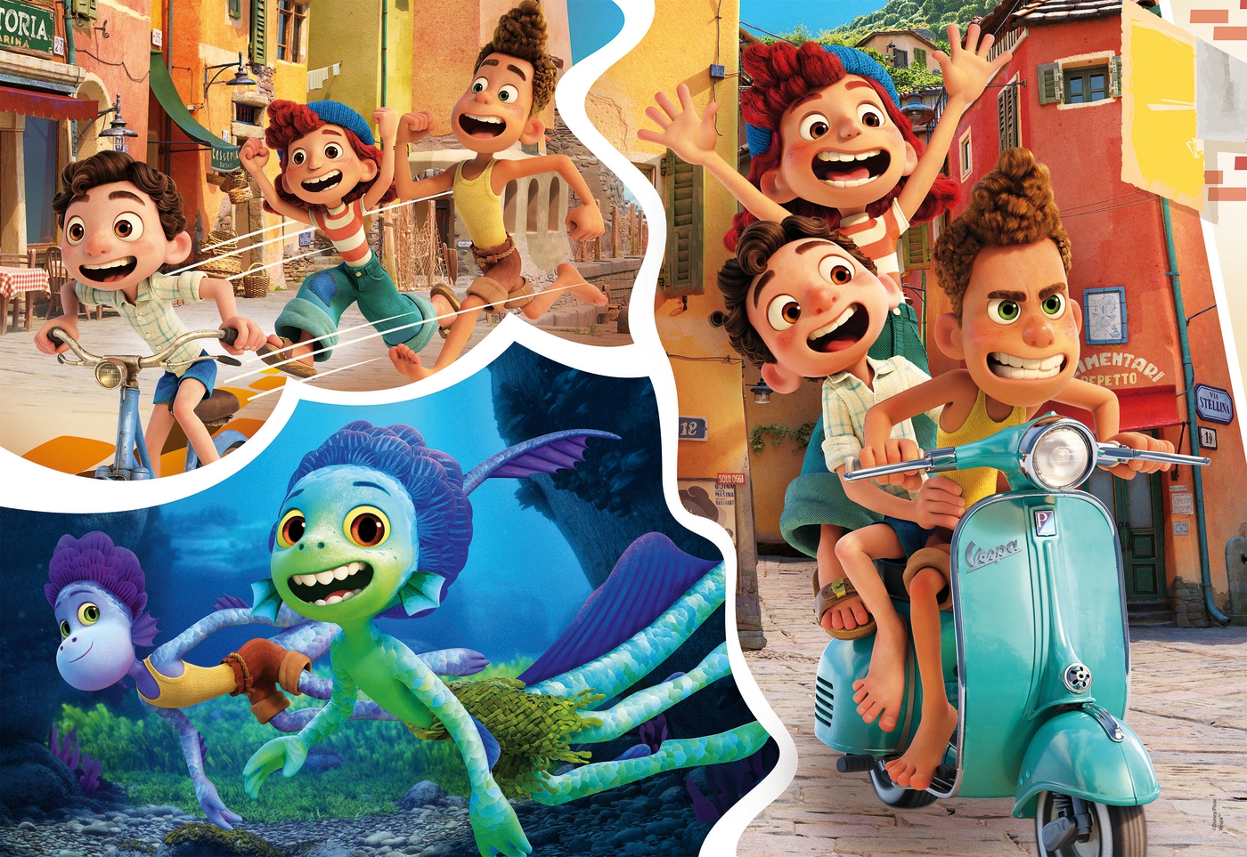 Disney/Pixar Luca 104 peças Supercolor Puzzle Clementoni