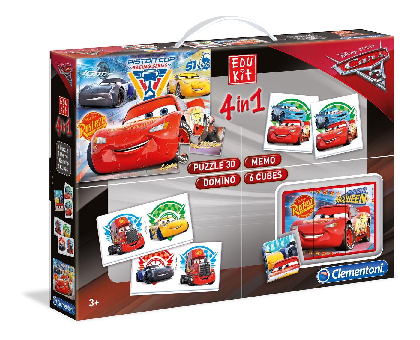Clementoni e-editor Basic cars 3 Quiz lápiz LÜK Disney Pixar McQueen 59026