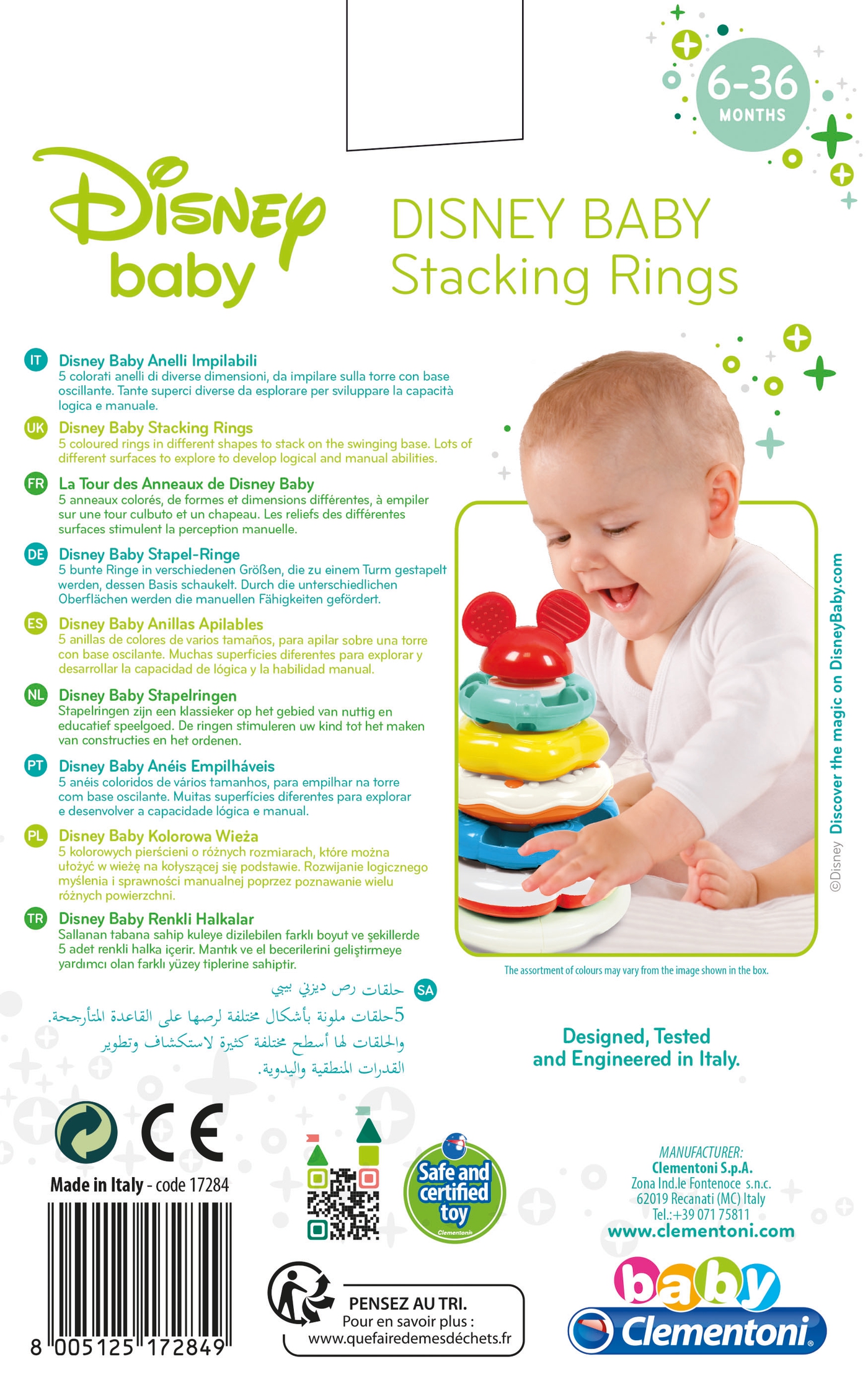 Disney Baby Stacking Rings Clementoni