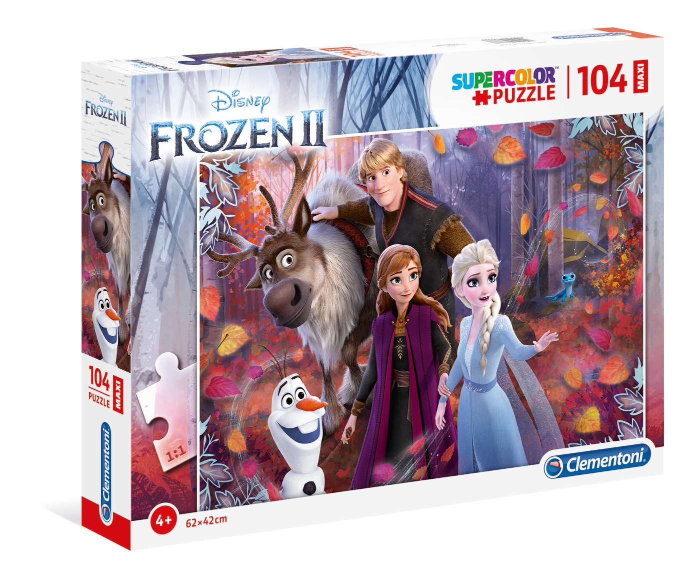 Contemporary Puzzles Disney Frozen 2 Jigsaw Puzzle 104 Pieces MultiColour Clementoni Elsa Anna