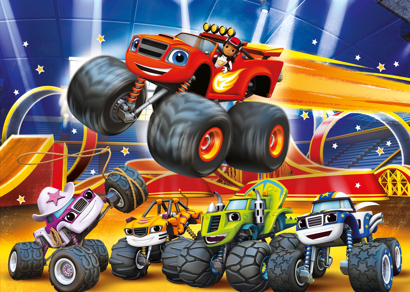 Blaze And The Monster Machines 2x20 Pcs SuperColor Clementoni
