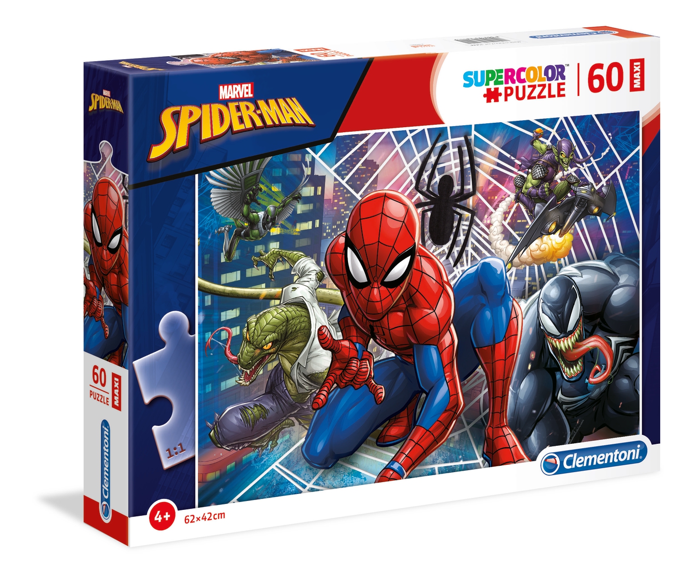 Trefl 60 pezzi Bambini Ragazzi Disney Marvel Superhero coraggioso SPIDERMAN PUZZLE 